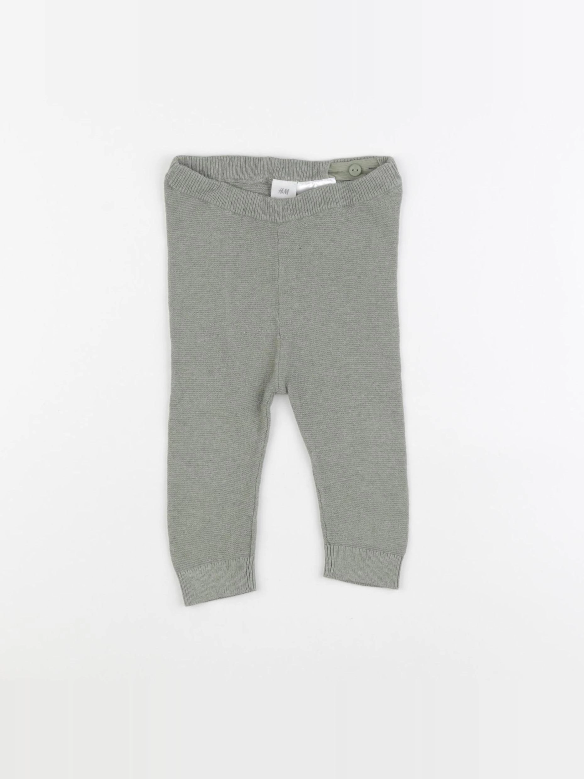 H&M - legging vert - 6 mois