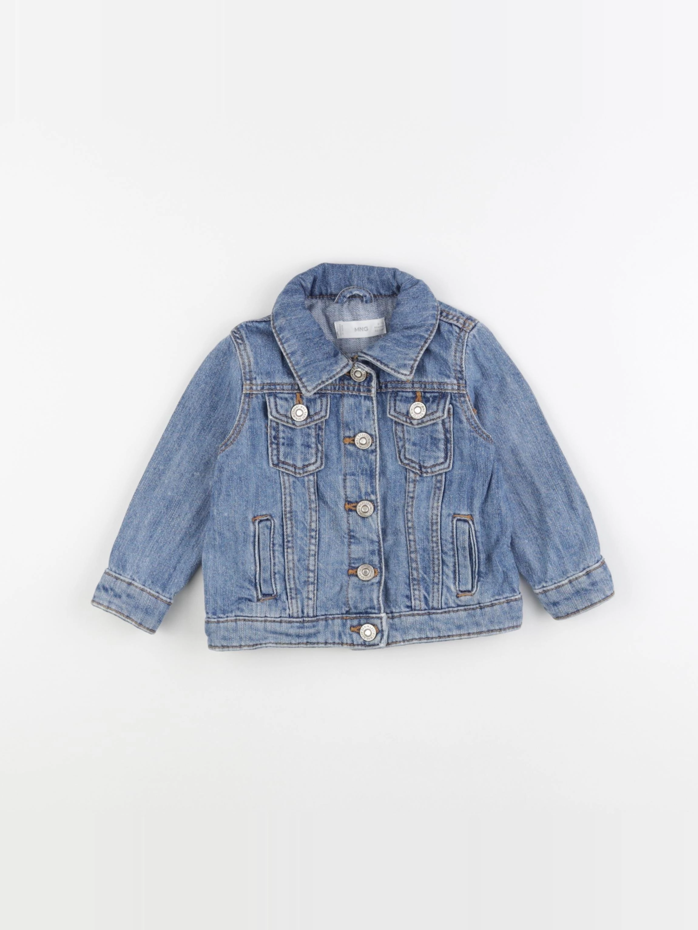 Mango - veste bleu - 9/12 mois