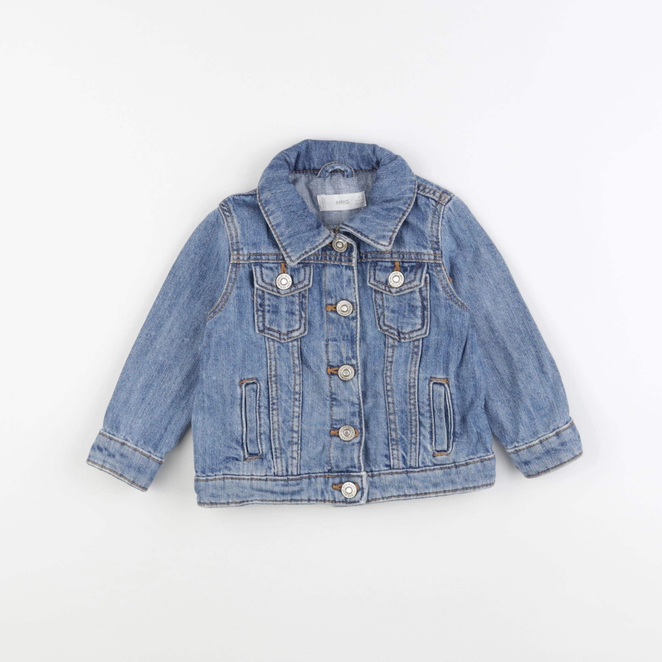 Mango - veste bleu - 9/12 mois