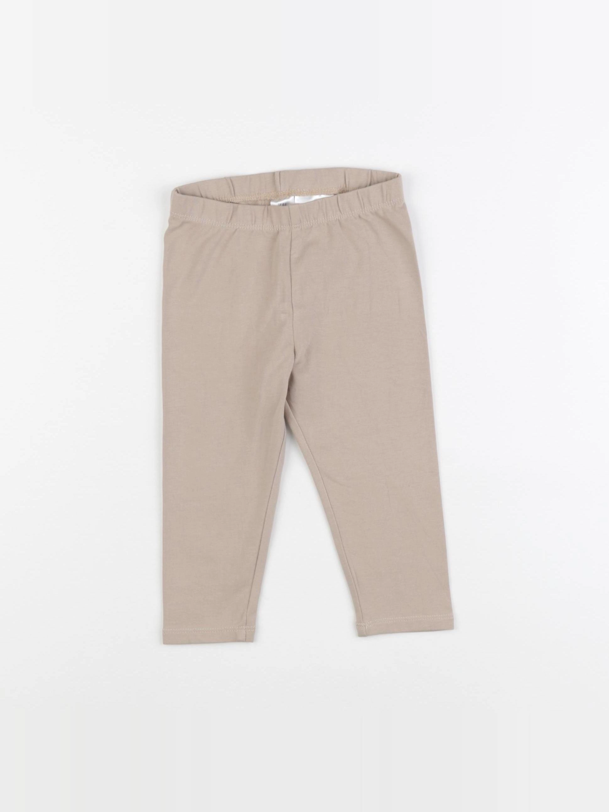 H&M - legging beige - 9/12 mois