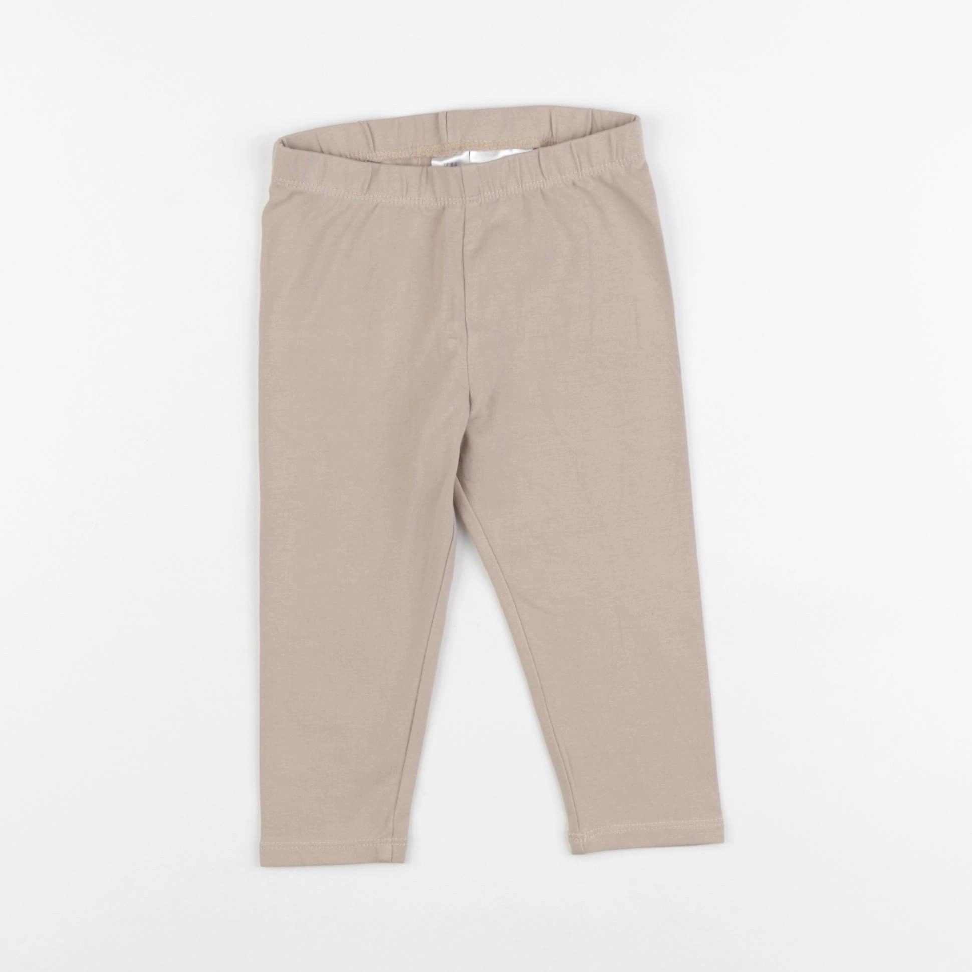 H&M - legging beige - 9/12 mois