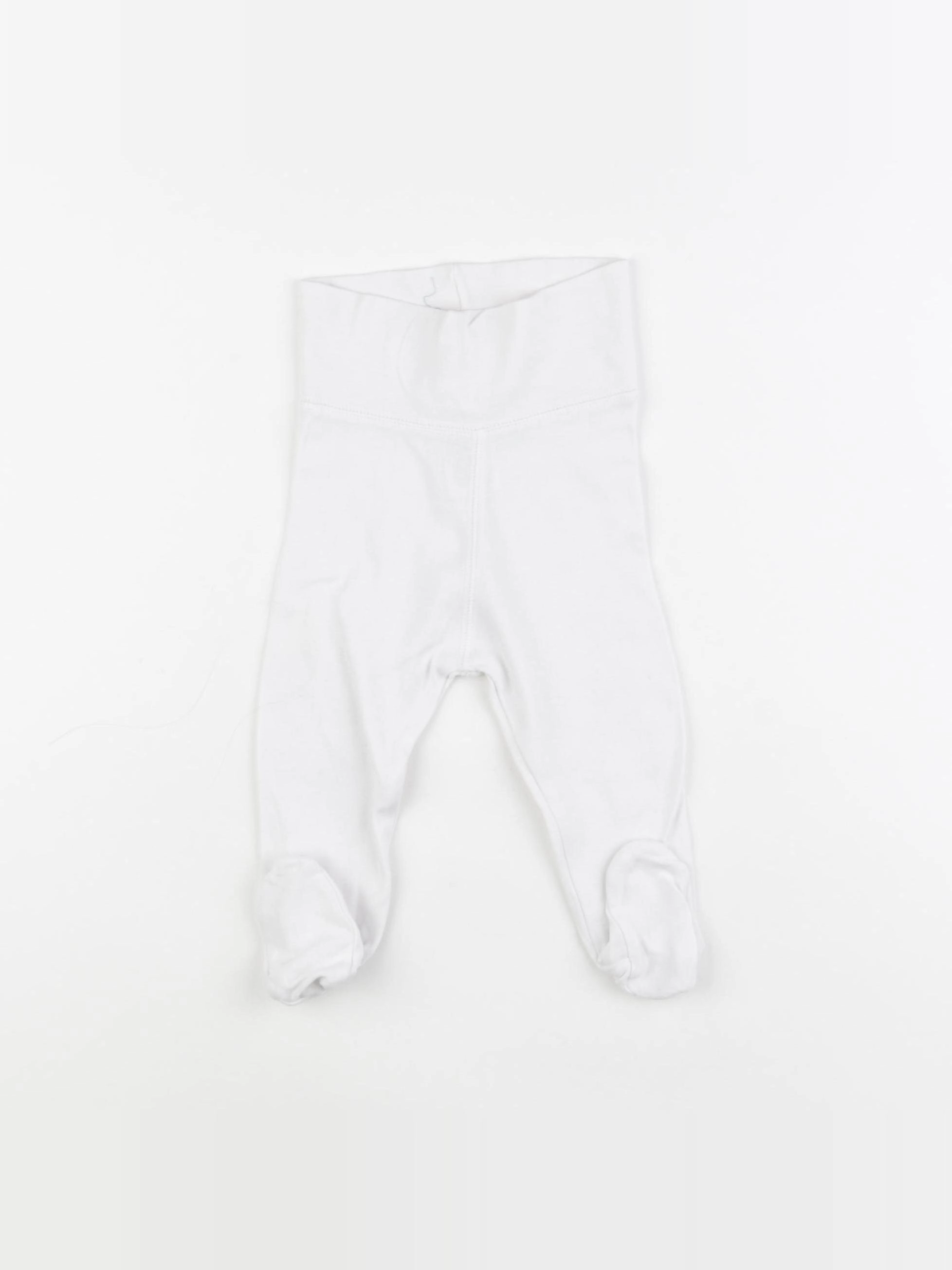 H&M - legging blanc - 3/6 mois