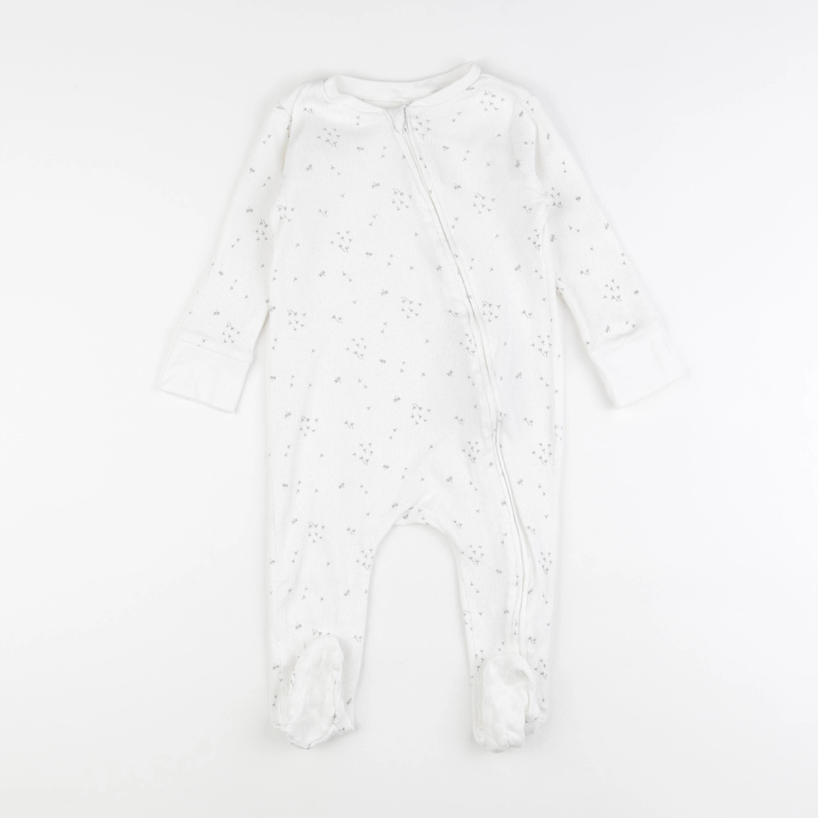 Zara - pyjama coton blanc - 12/18 mois