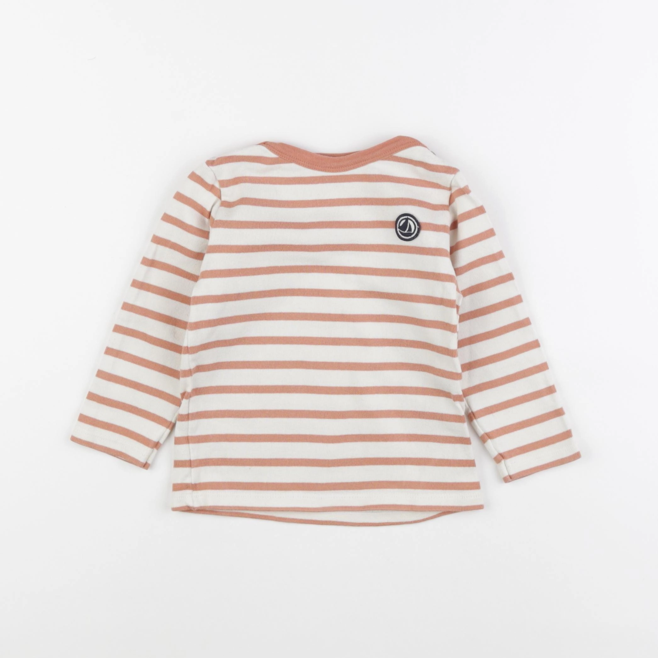 Petit Bateau - tee-shirt marron - 24 mois