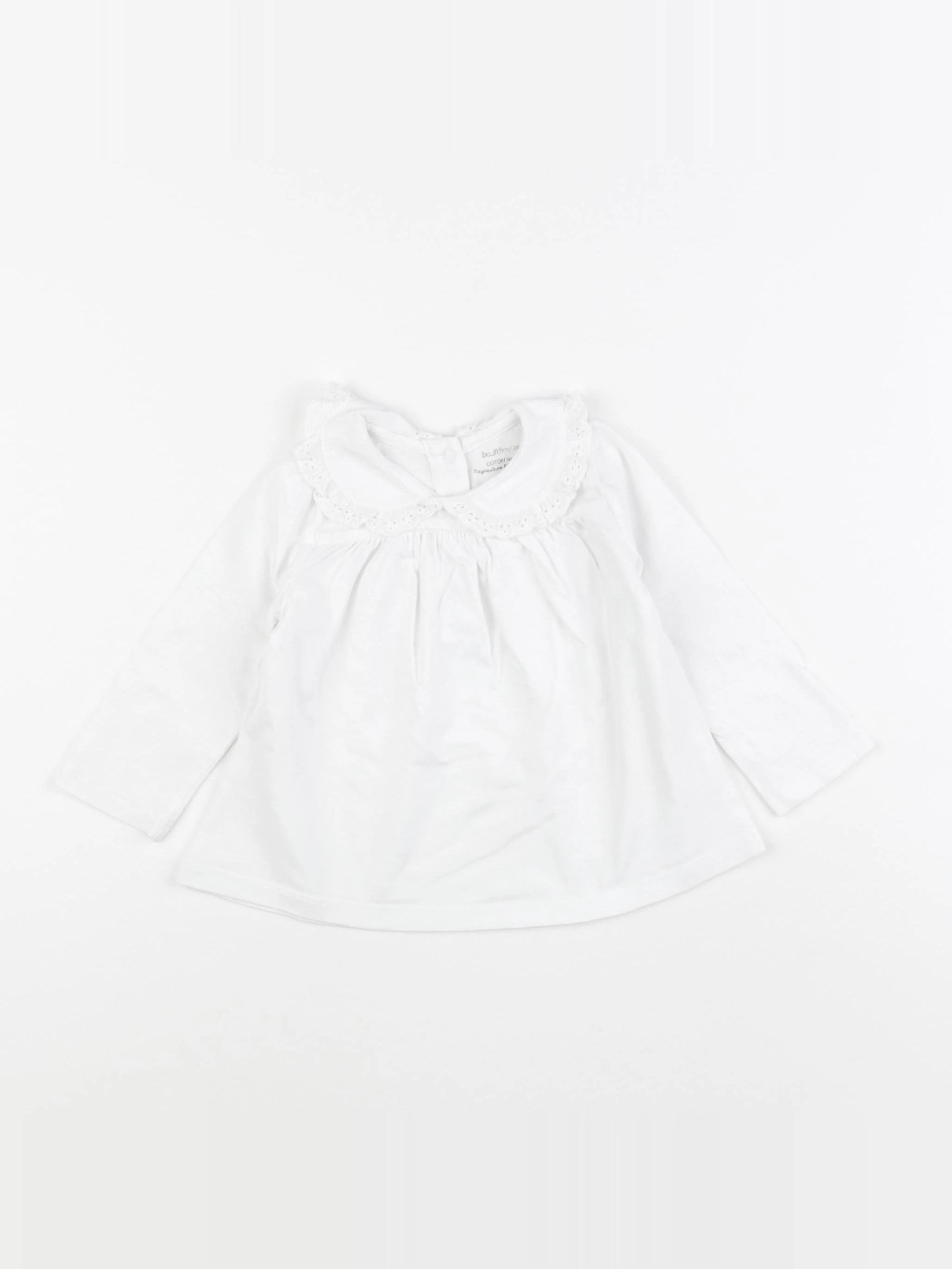 Boutchou - tee-shirt blanc - 9 mois