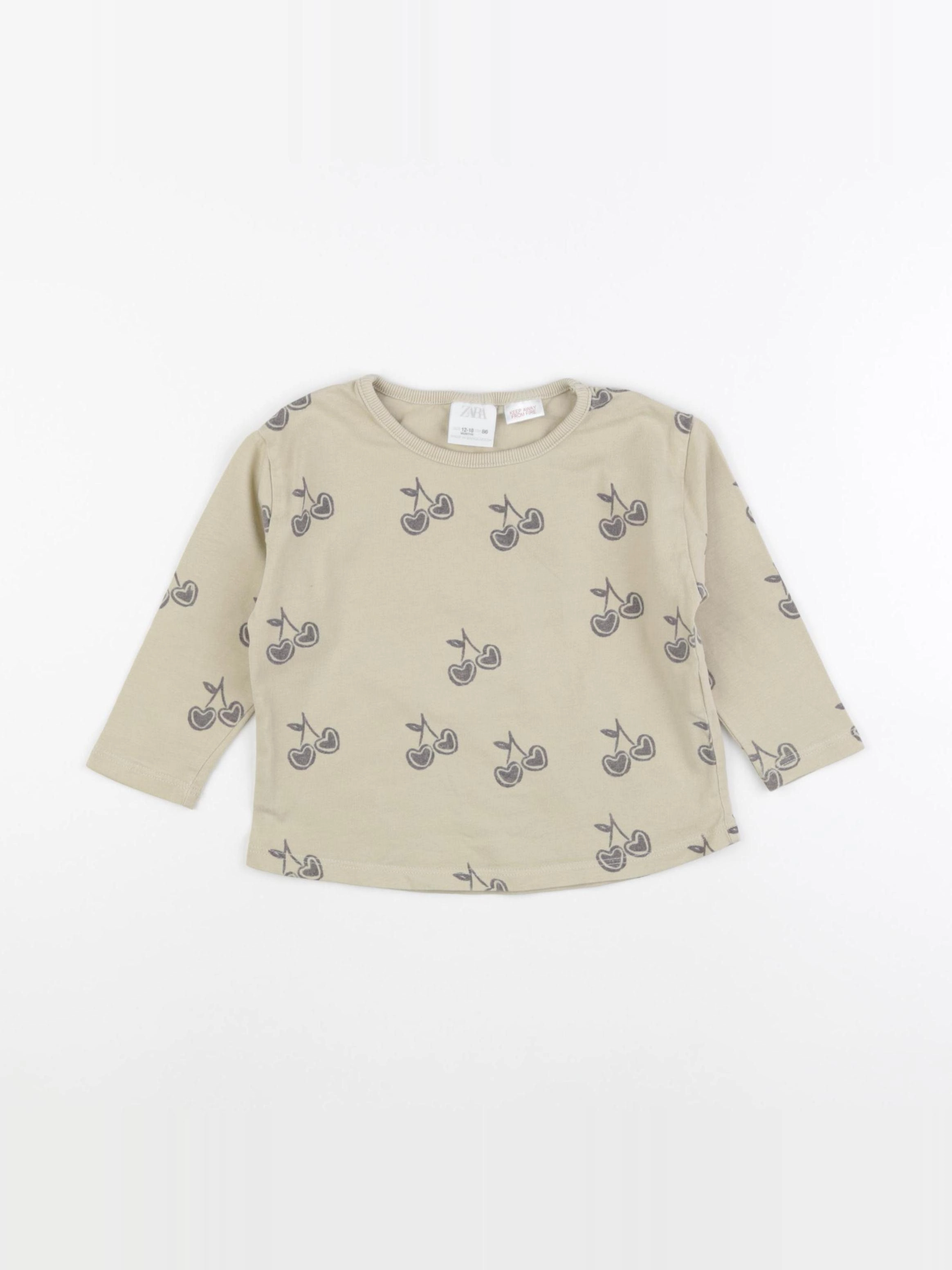 Zara - tee-shirt vert - 12/18 mois
