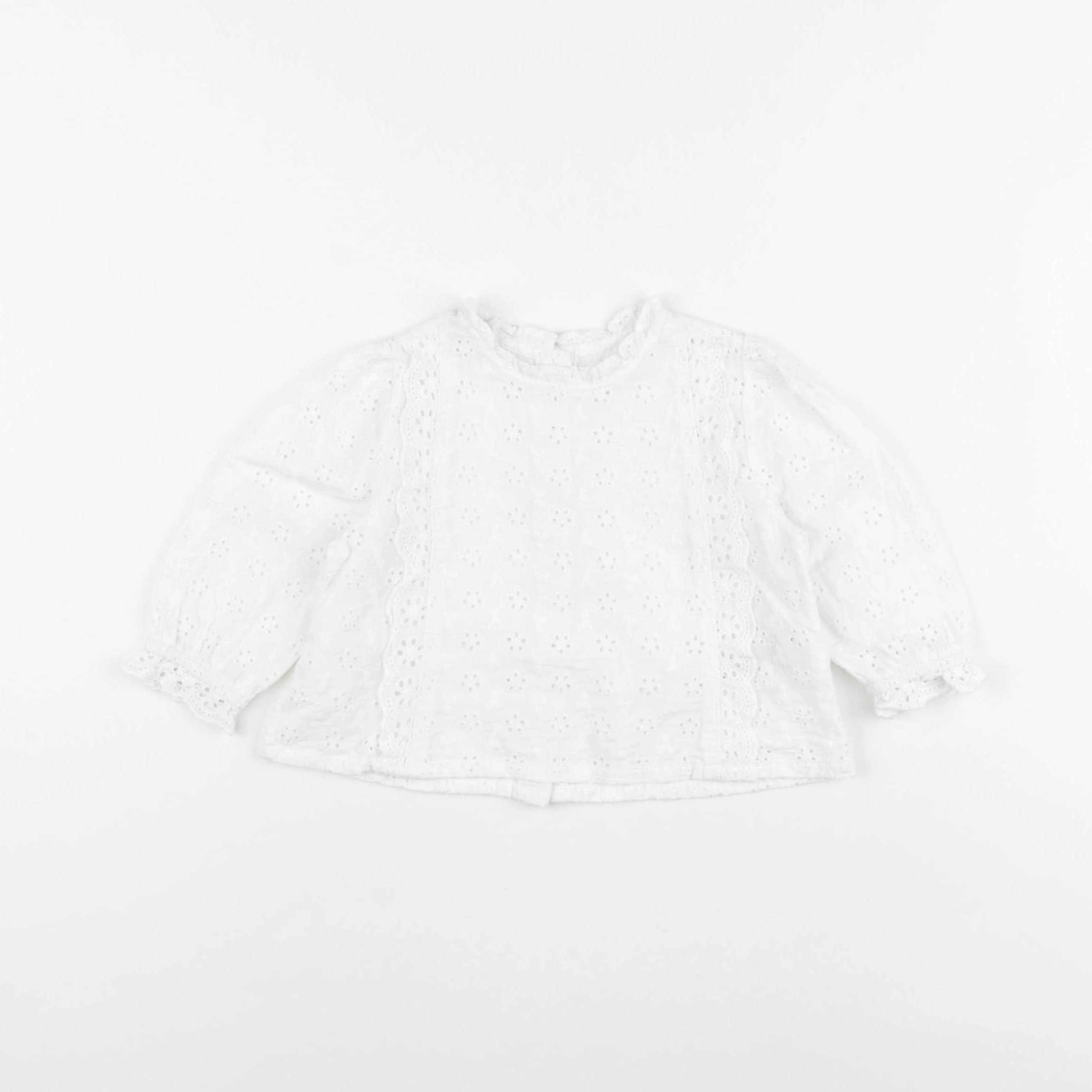 Vertbaudet - blouse blanc - 9 mois