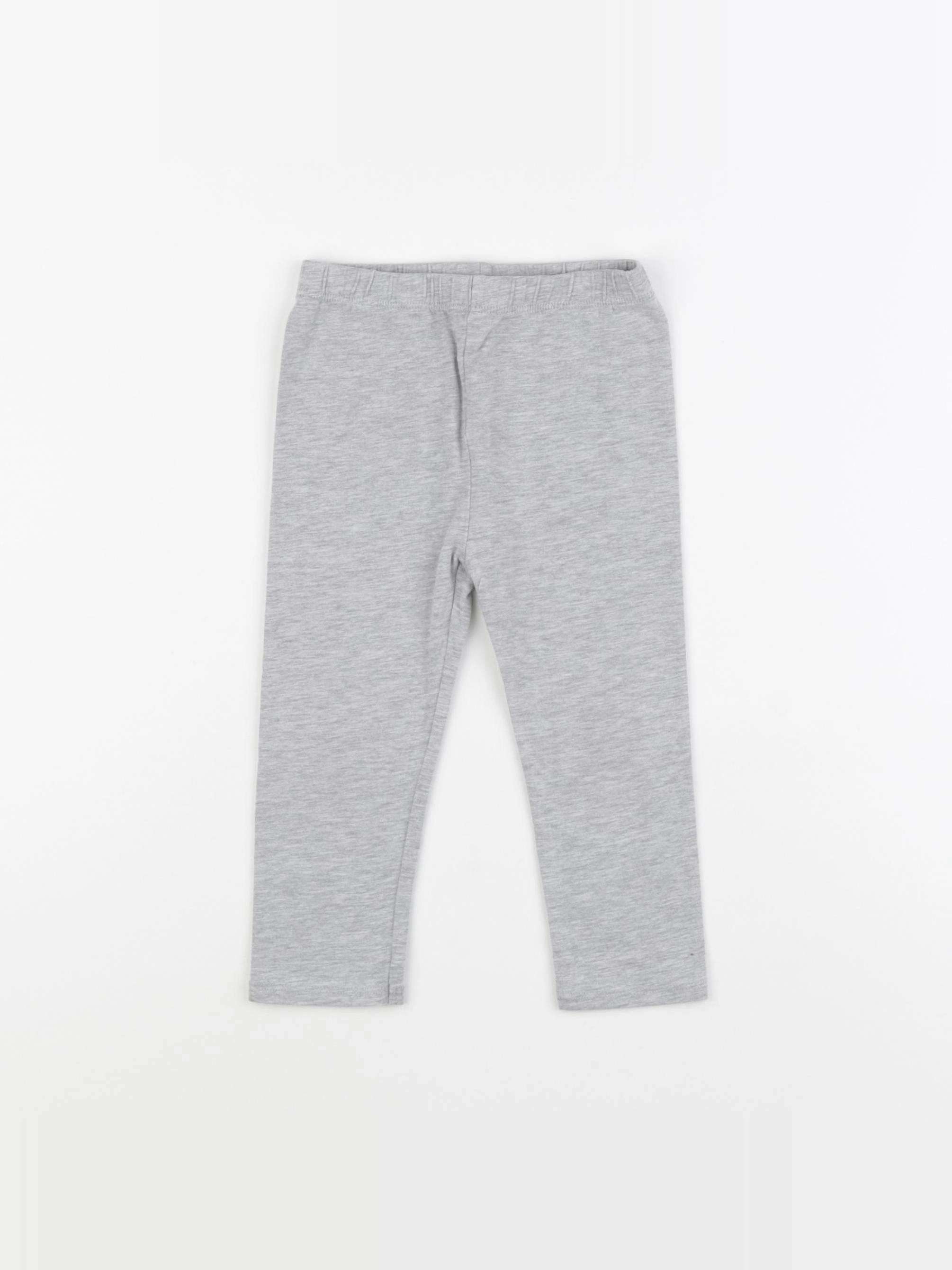 Vertbaudet - legging gris - 24 mois