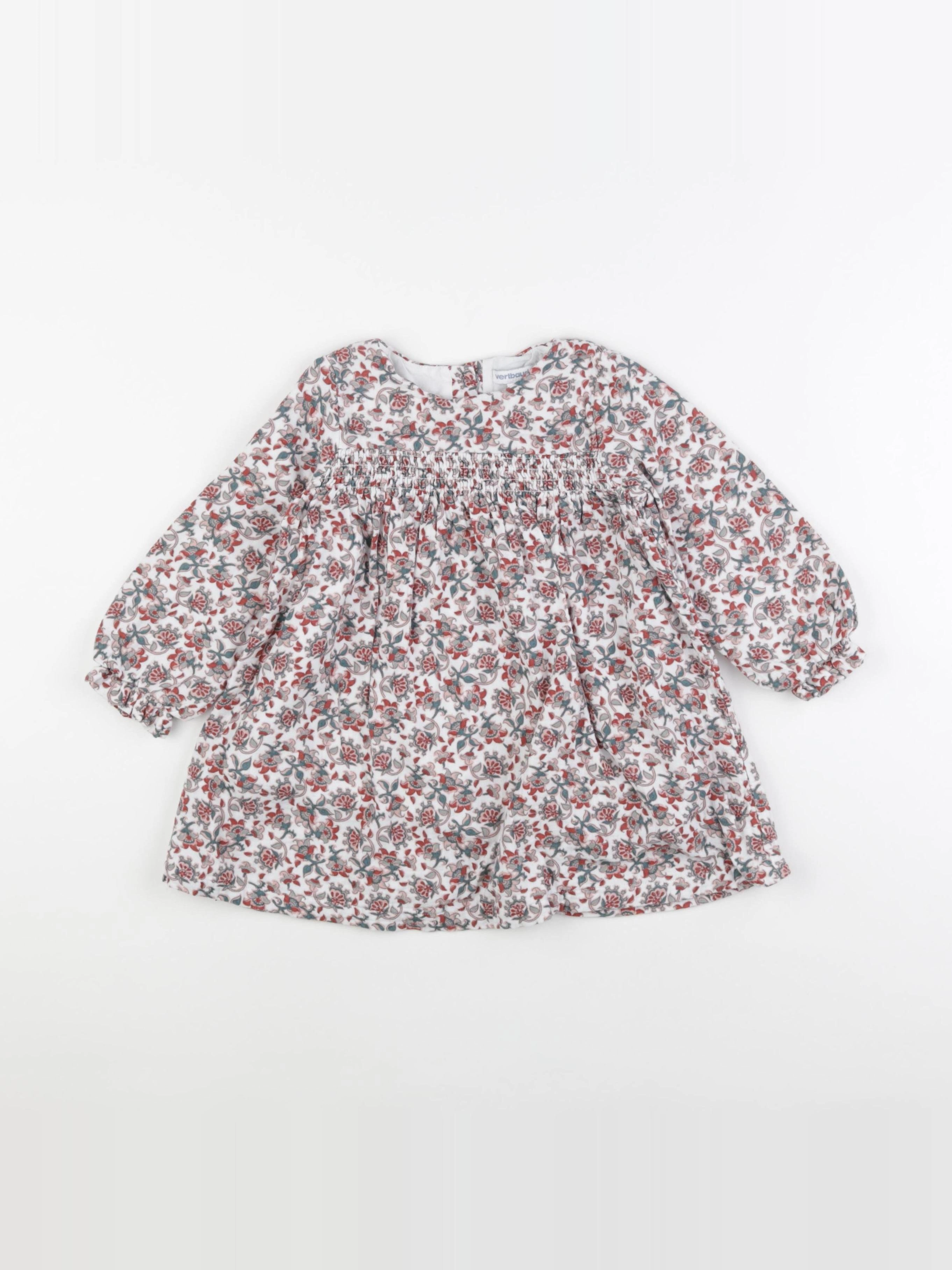 Vertbaudet - robe multicolore - 2 ans
