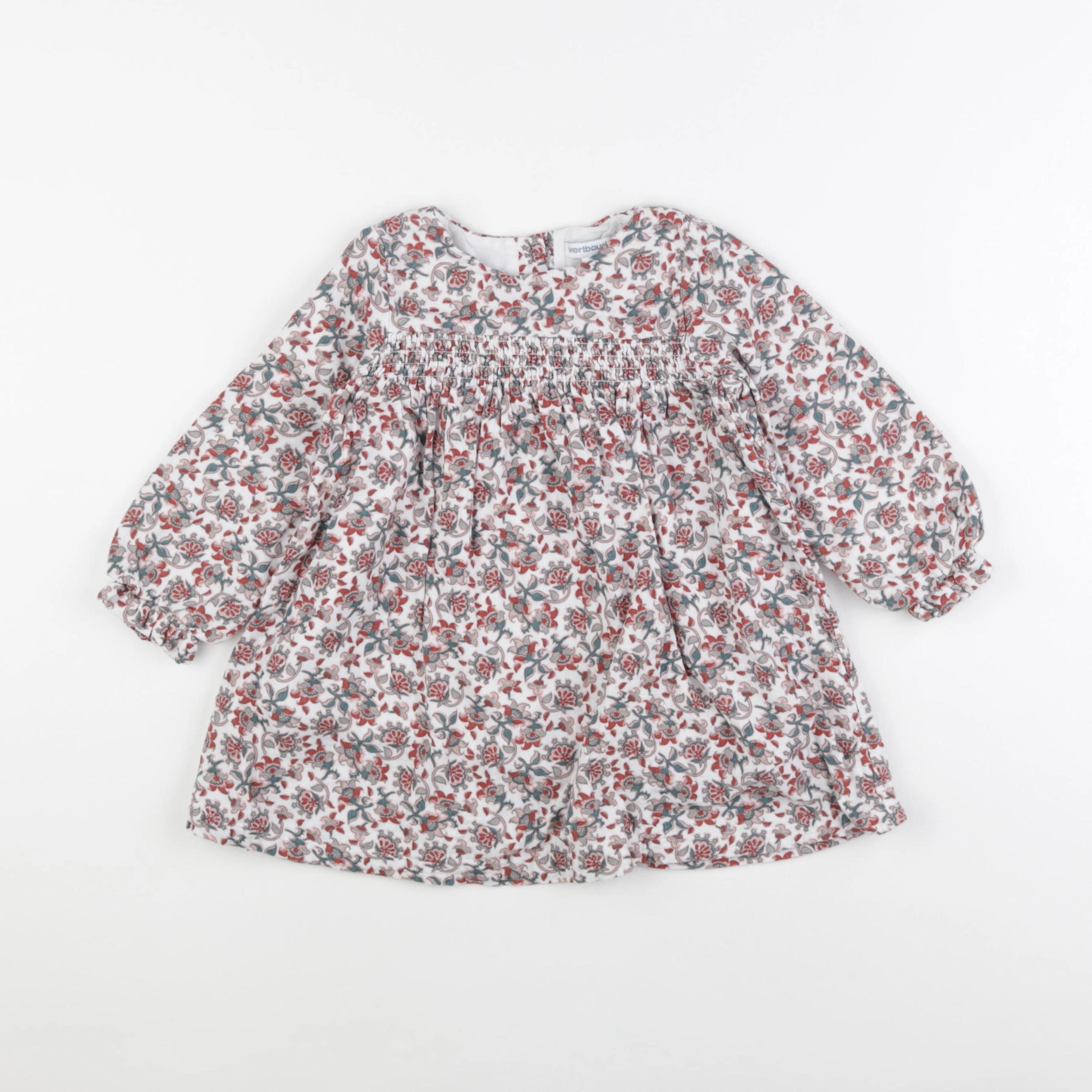 Vertbaudet - robe multicolore - 2 ans