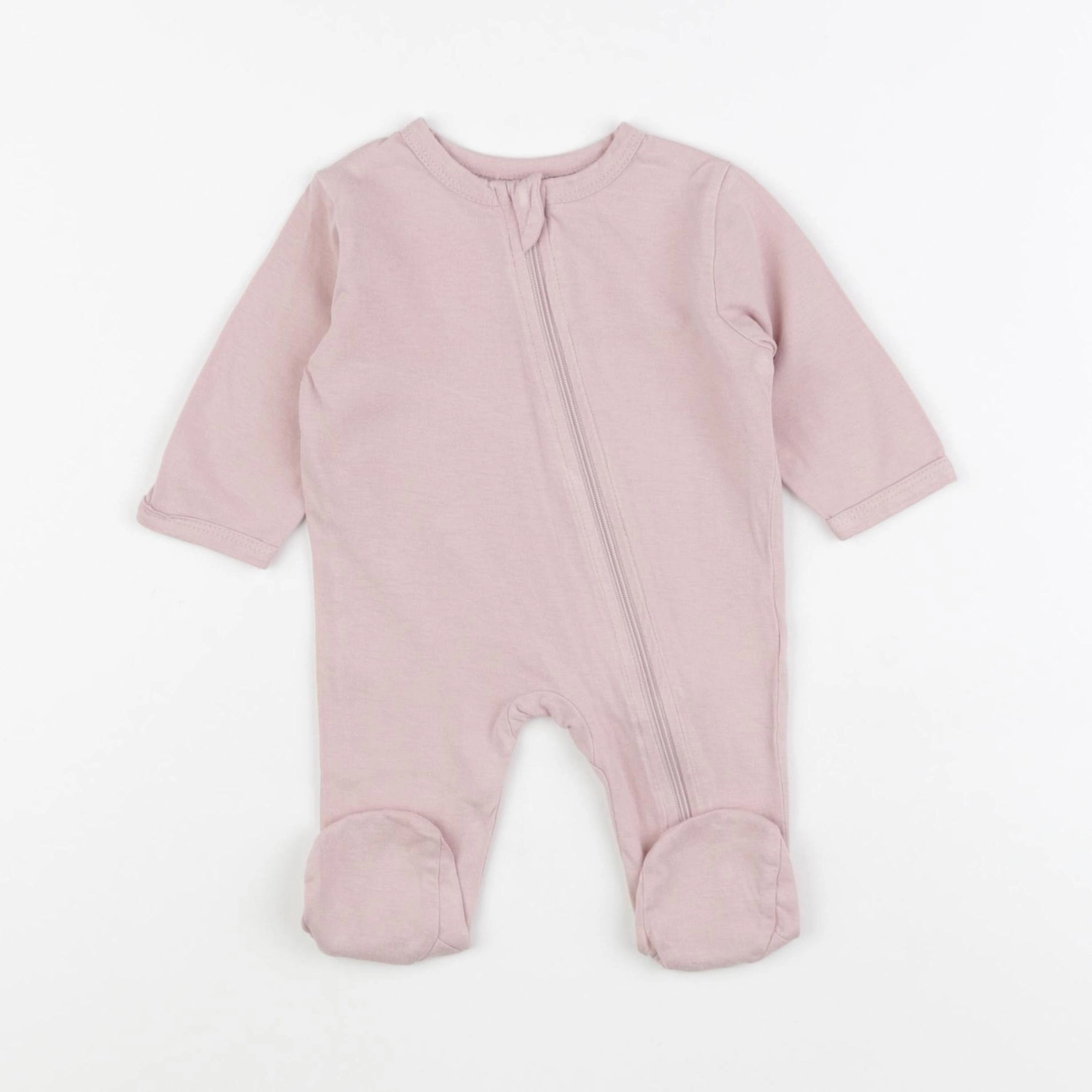 Vertbaudet - pyjama coton rose - 1 mois
