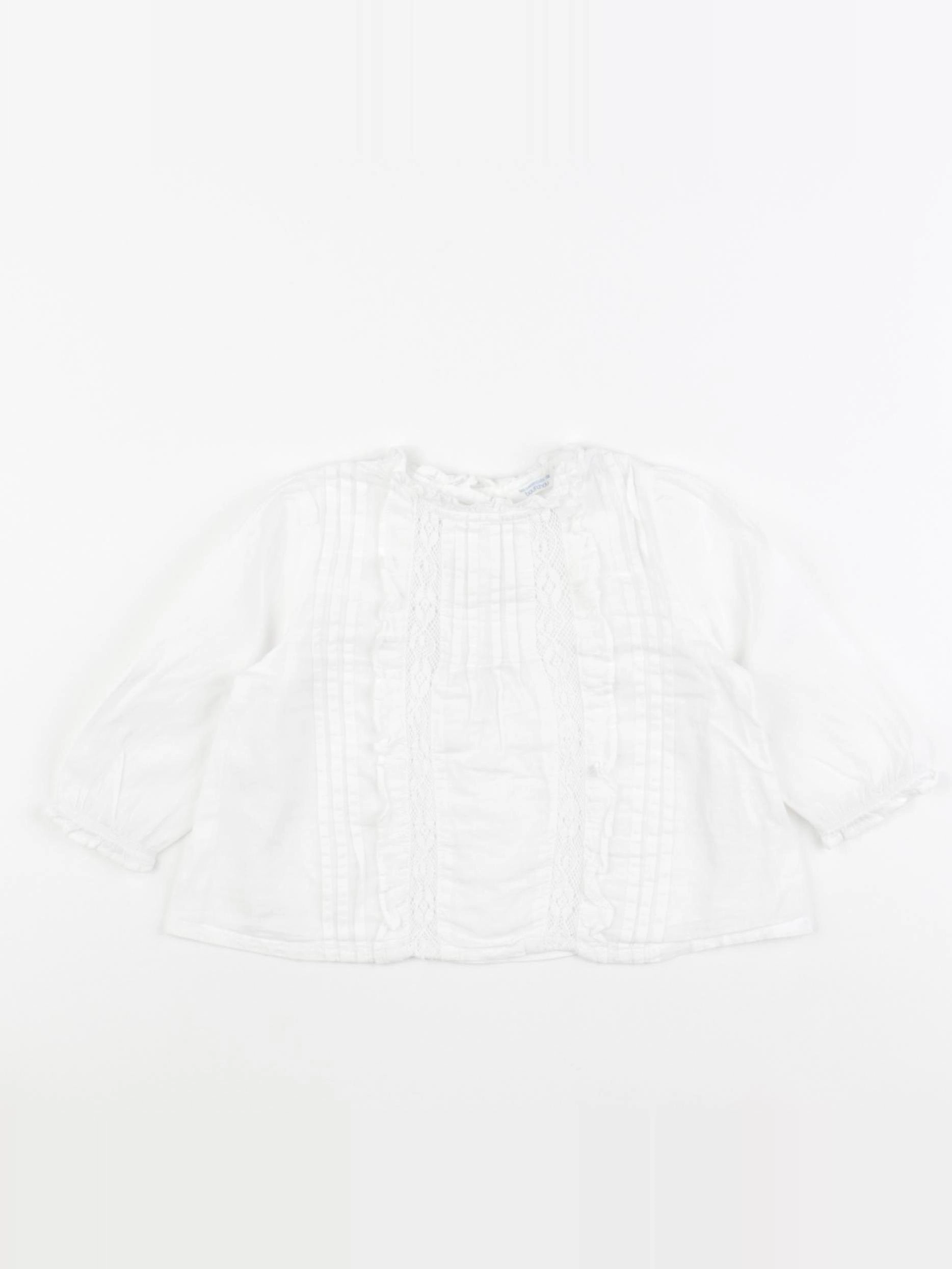 Boutchou - blouse blanc - 6 mois