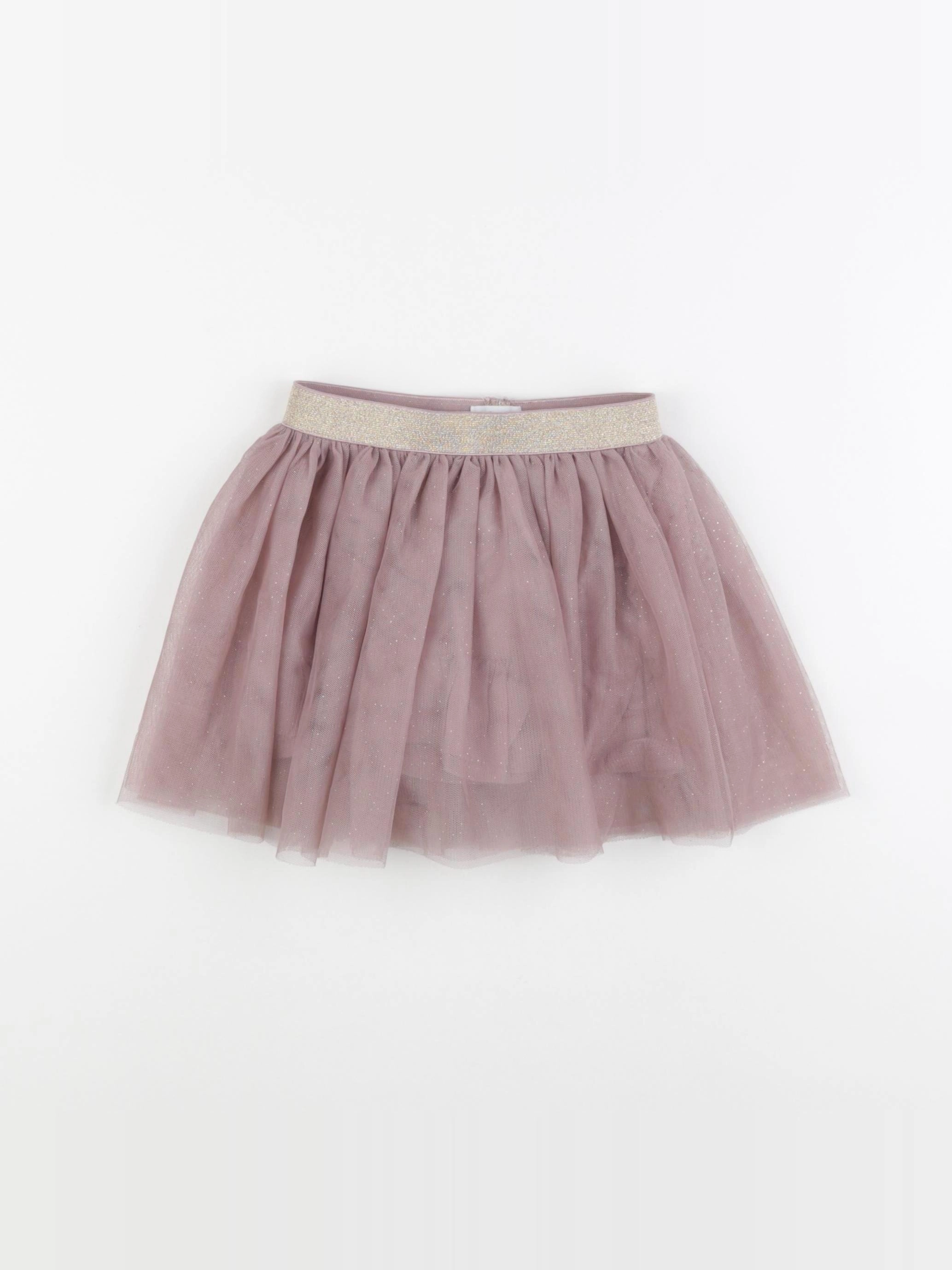 Vertbaudet - jupe or, beige - 24 mois