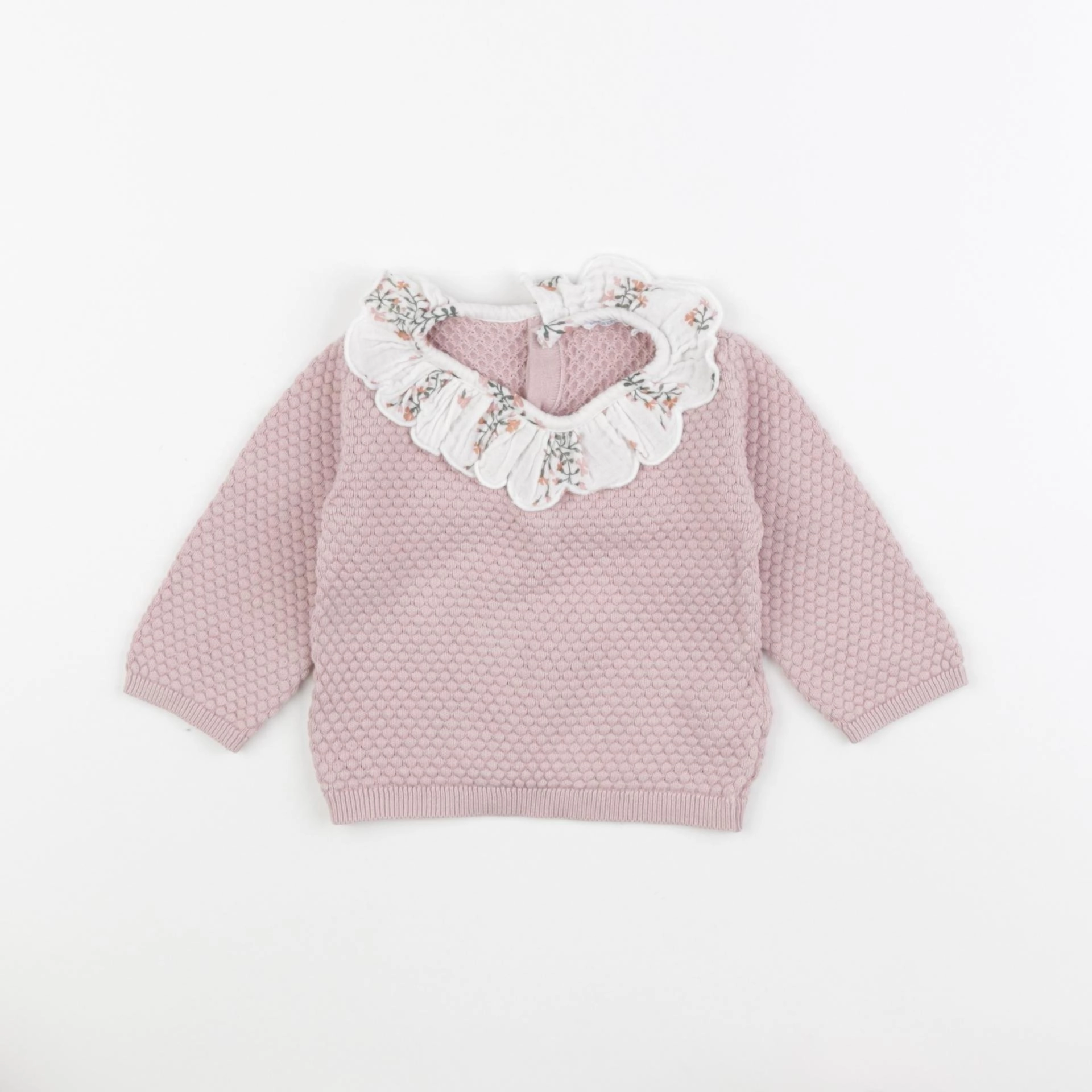 Boutchou - pull rose - 3 mois