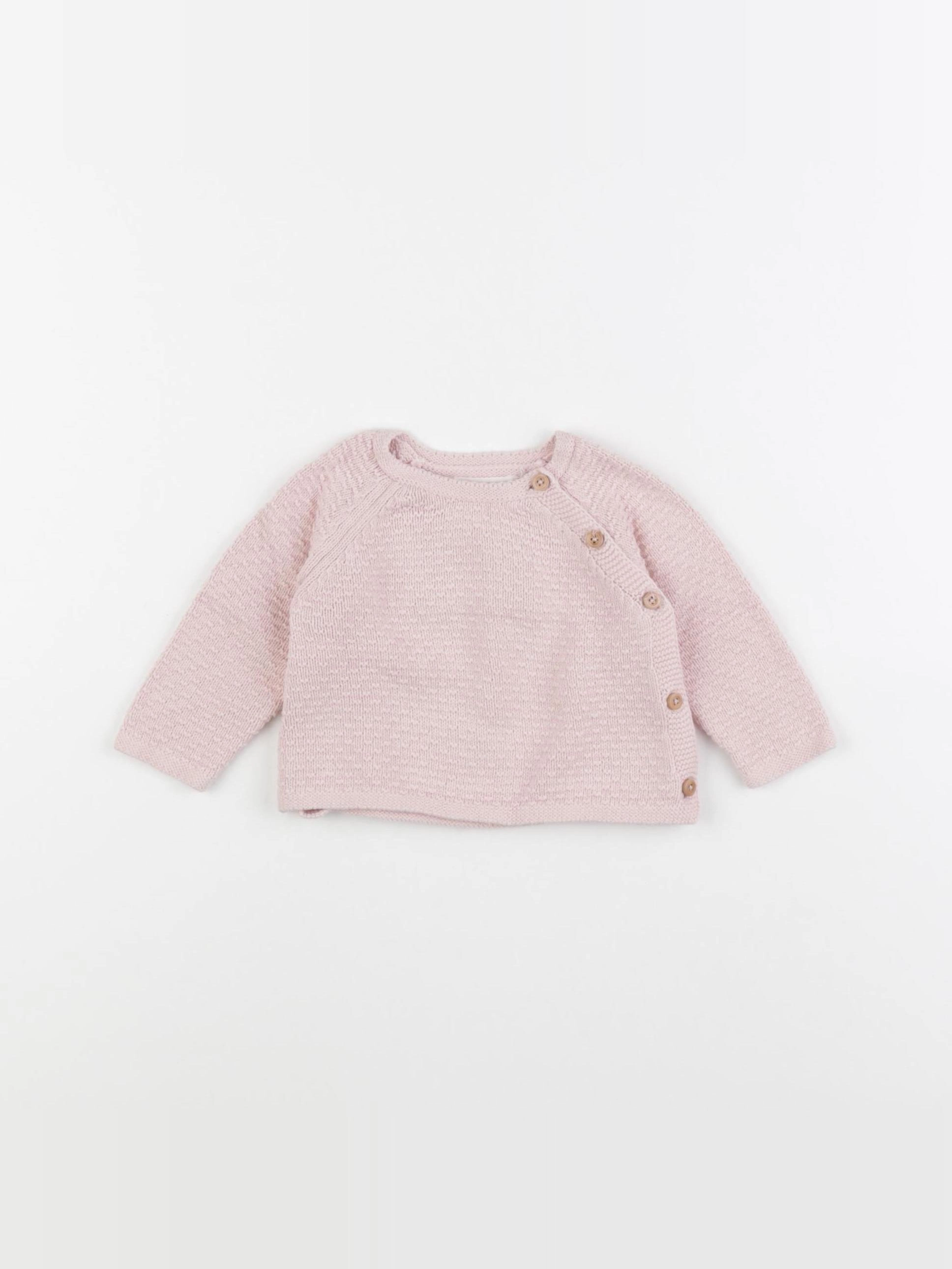Zara - pull rose - 1/3 mois