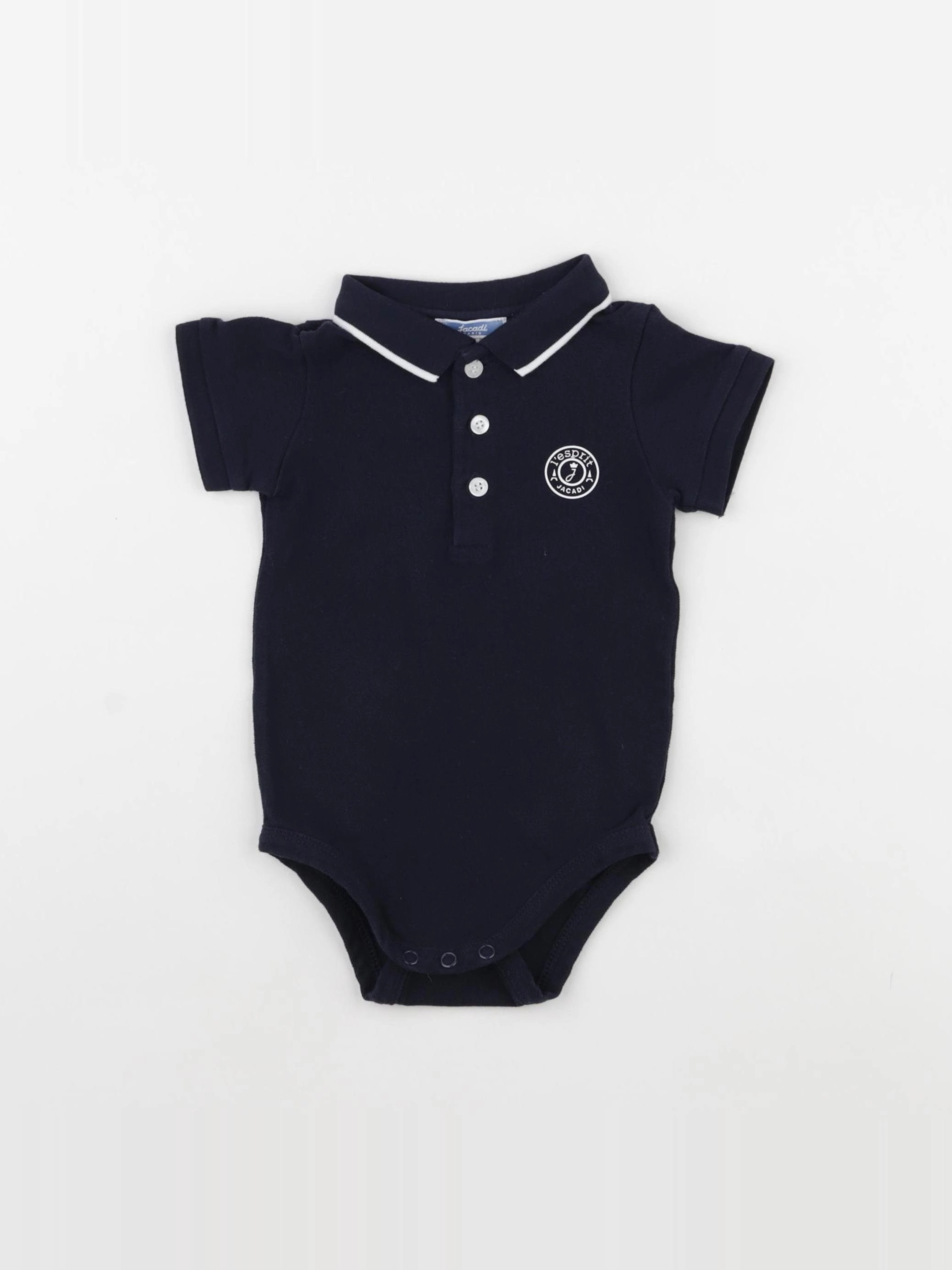 Jacadi - body tee-shirt bleu - 12 mois