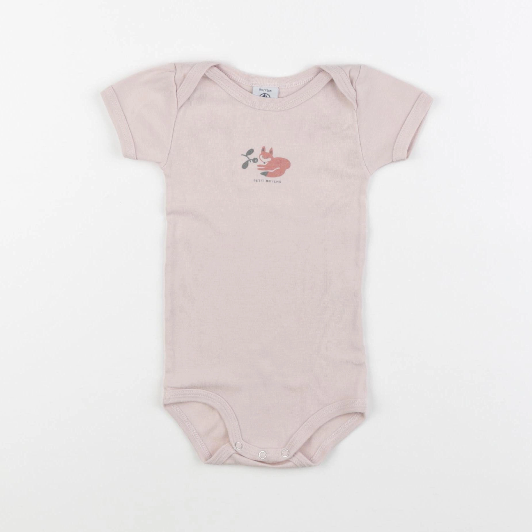 Petit Bateau - body rose - 9 mois