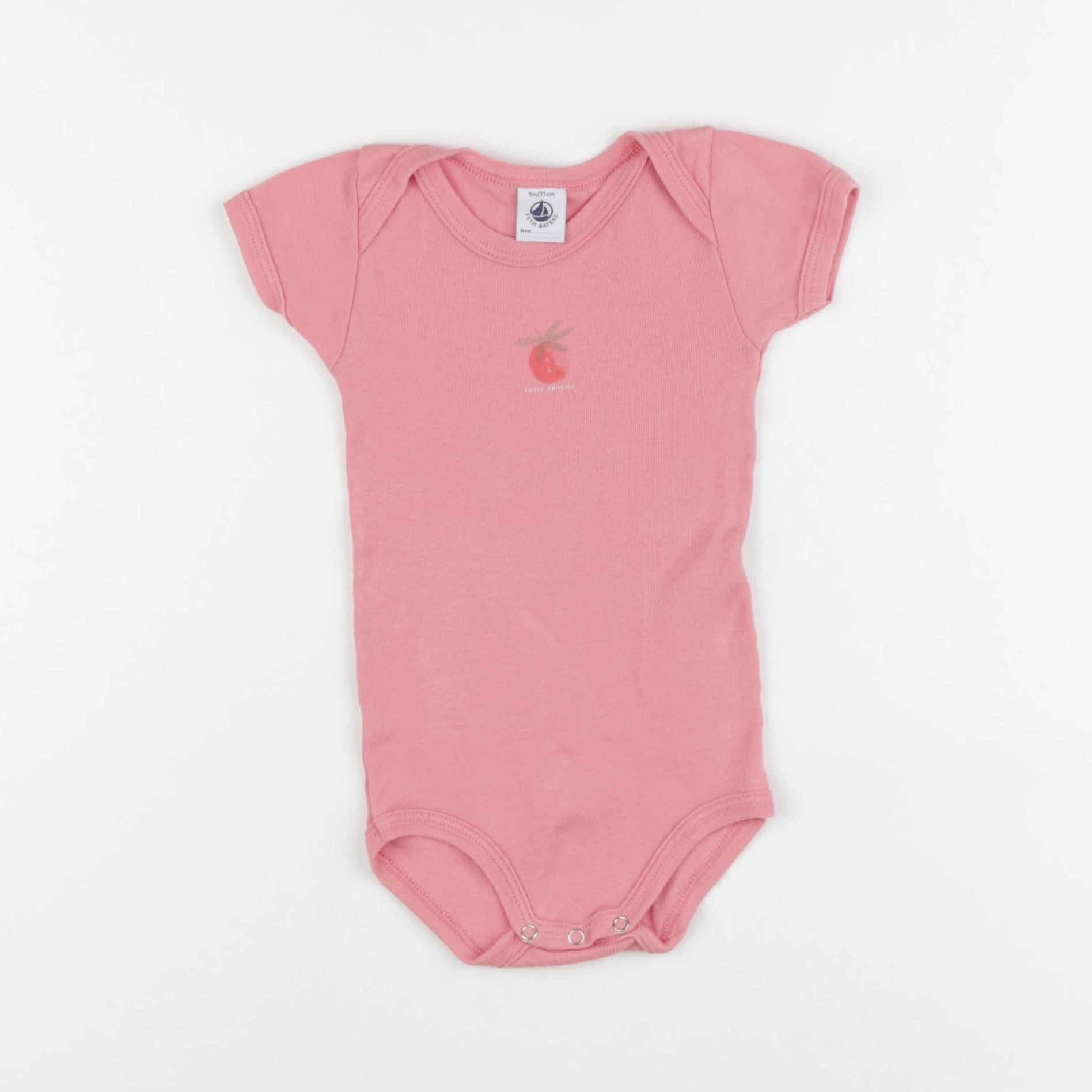 Petit Bateau - body rose - 9 mois