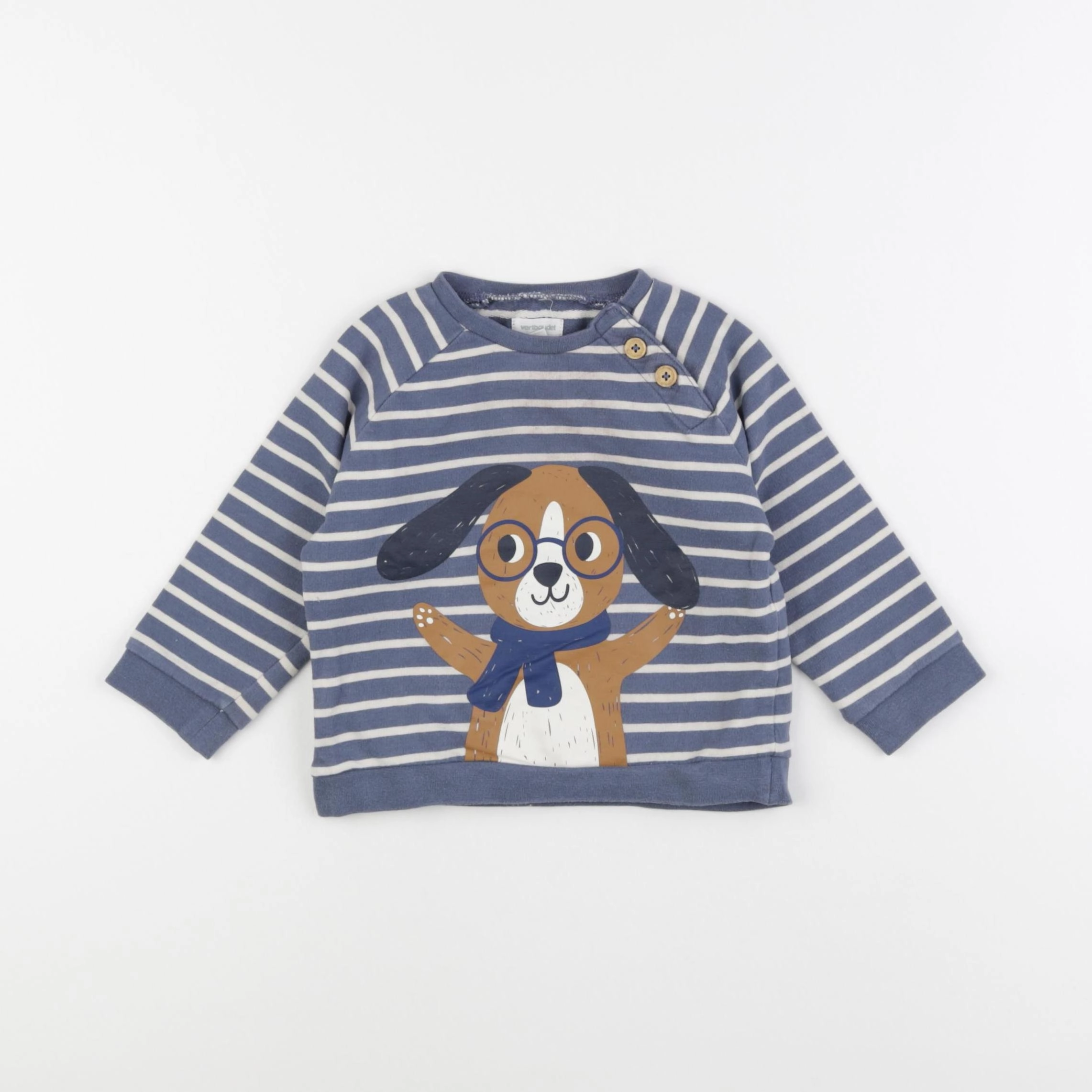 Vertbaudet - sweat multicolore - 18 mois