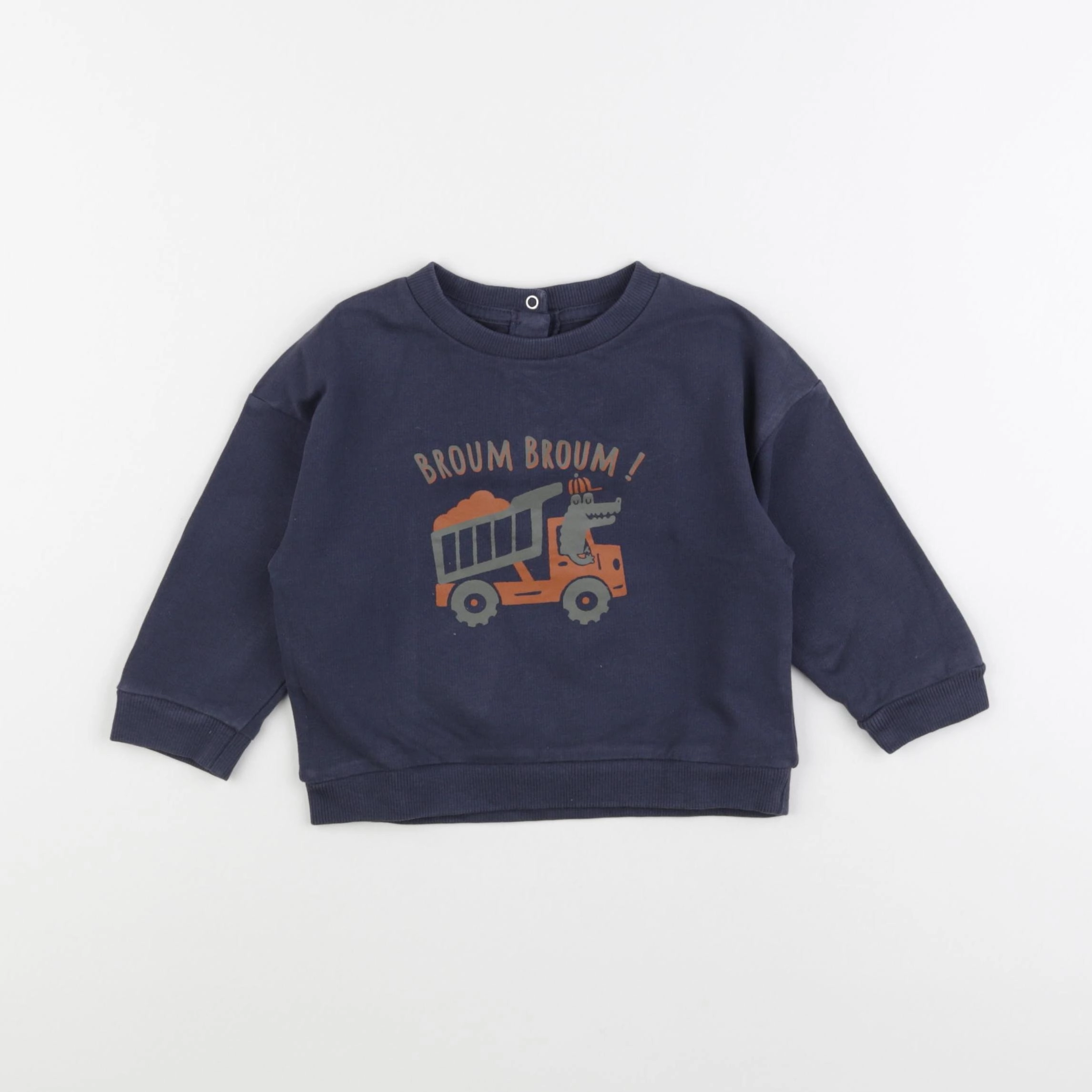 Vertbaudet - sweat bleu - 18 mois