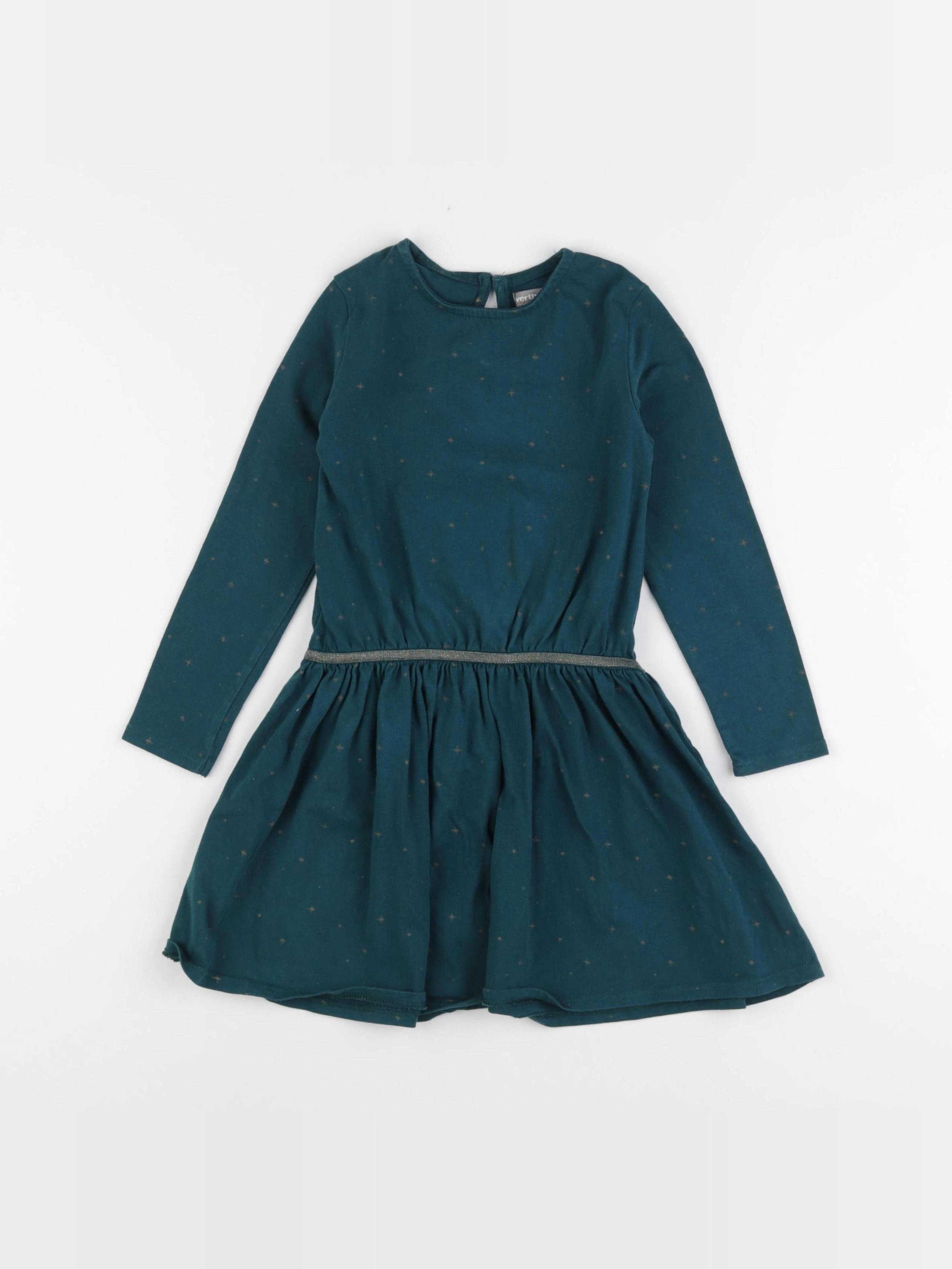 Vertbaudet - robe vert - 5 ans