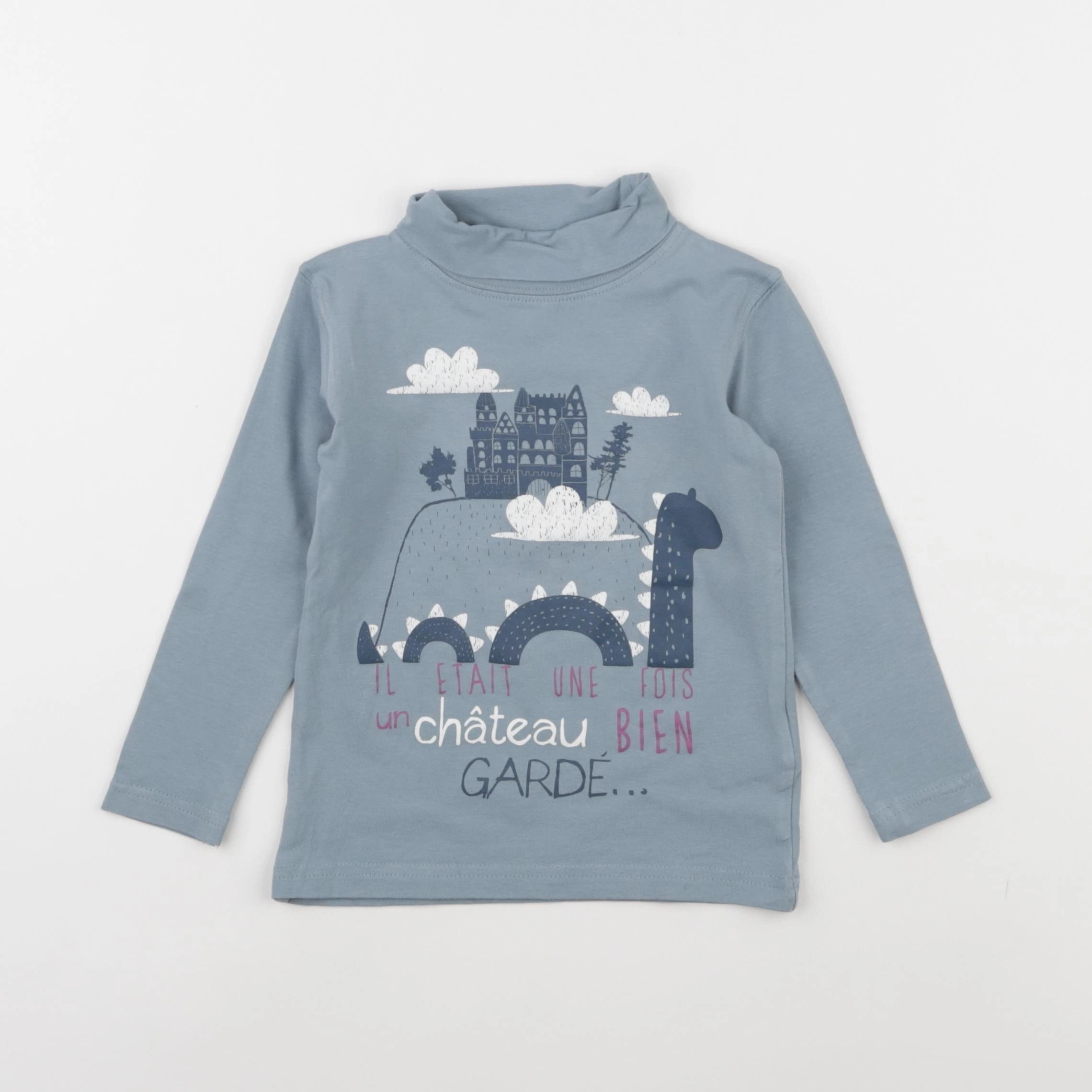 Vertbaudet - sous-pull bleu - 3 ans