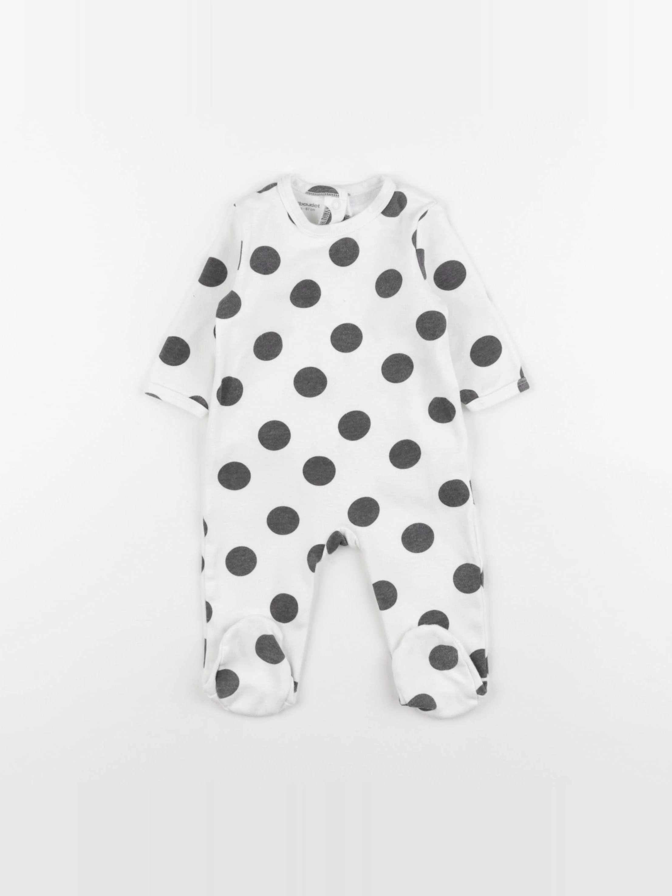 Vertbaudet - pyjama coton blanc - 6 mois