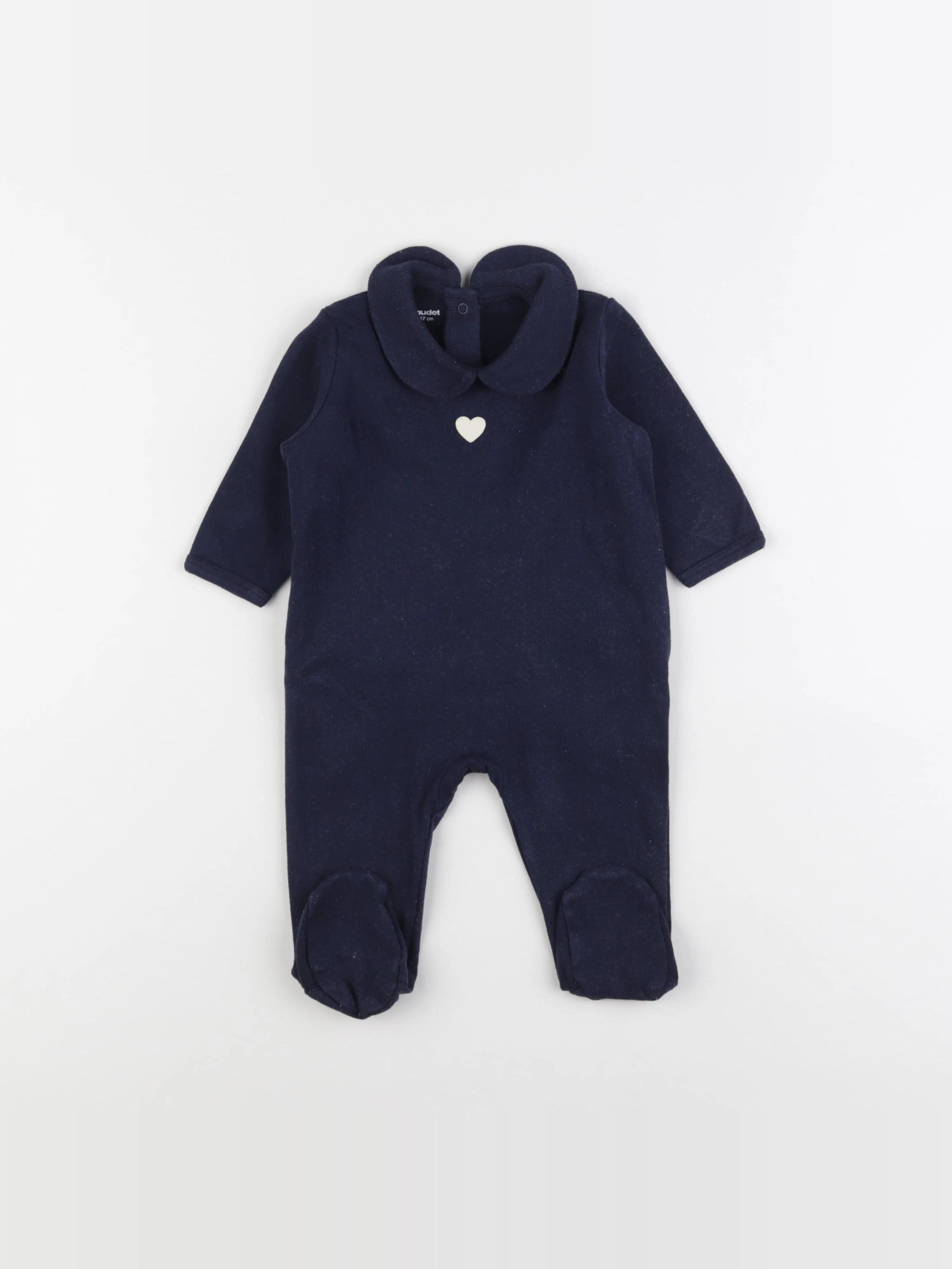 Vertbaudet - pyjama coton bleu - 6 mois