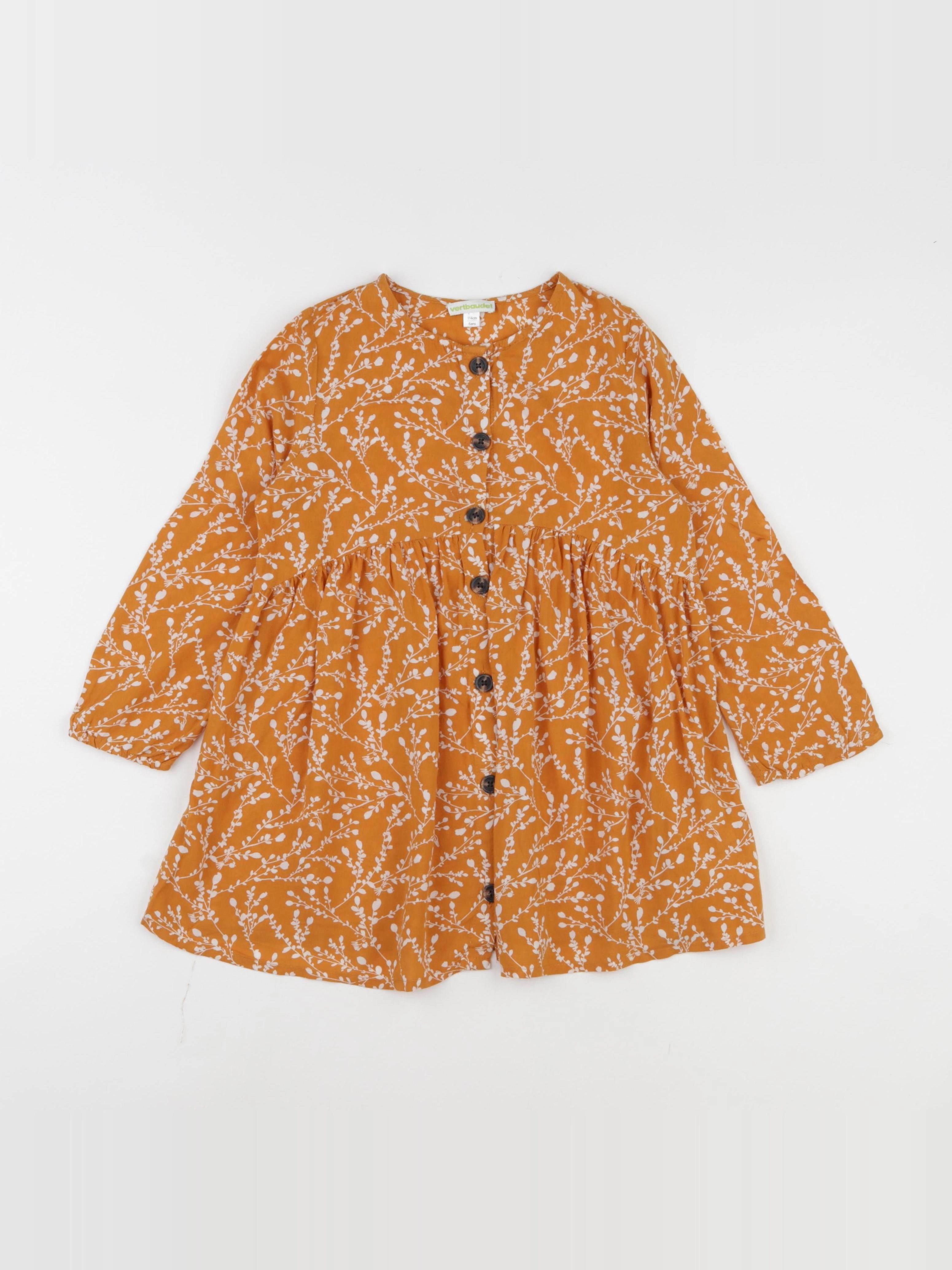 Vertbaudet - robe jaune - 6 ans
