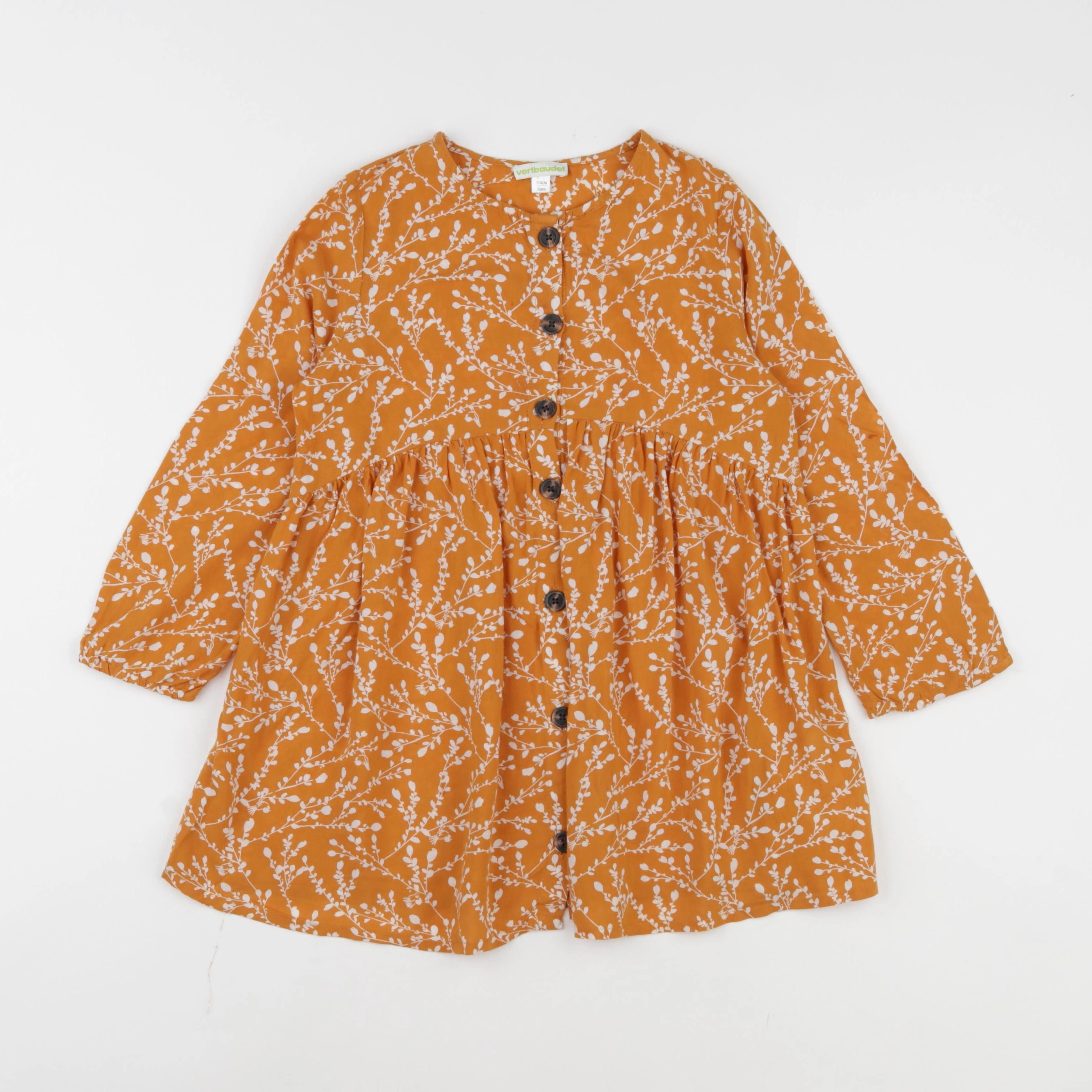 Vertbaudet - robe jaune - 6 ans