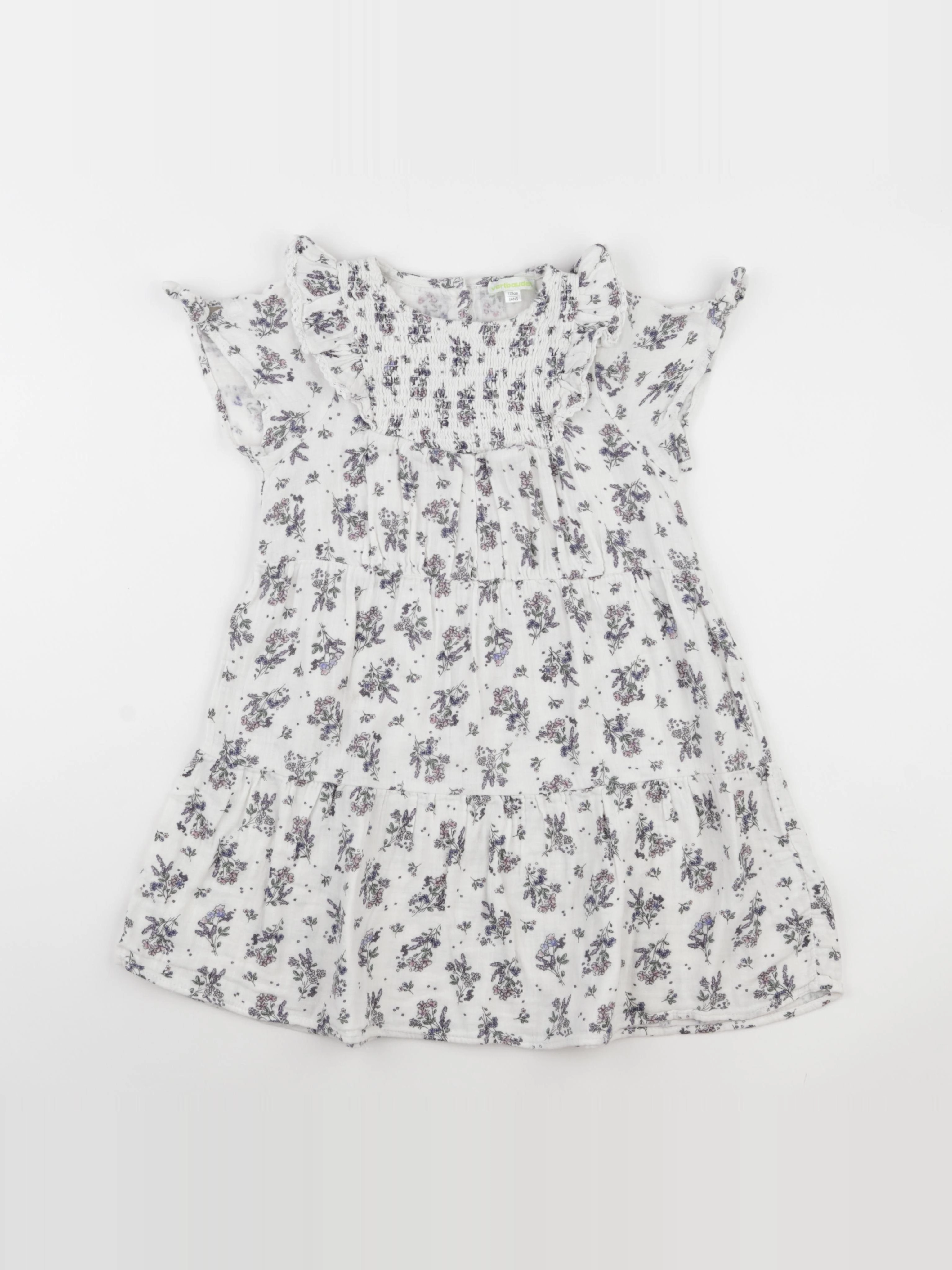 Vertbaudet - robe blanc - 8 ans