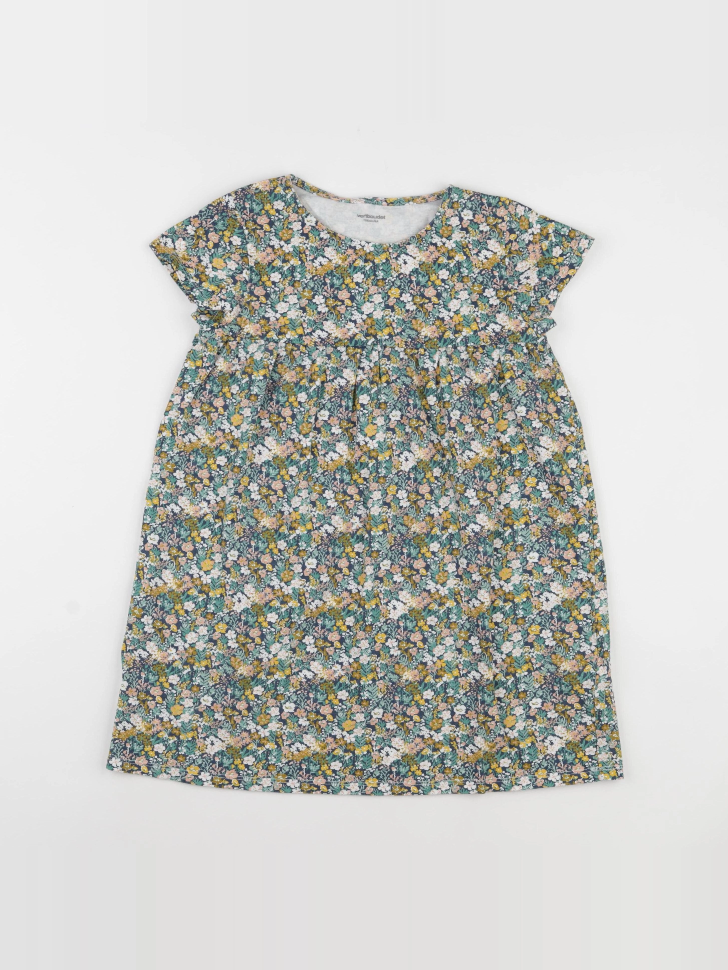 Vertbaudet - robe vert - 8 ans