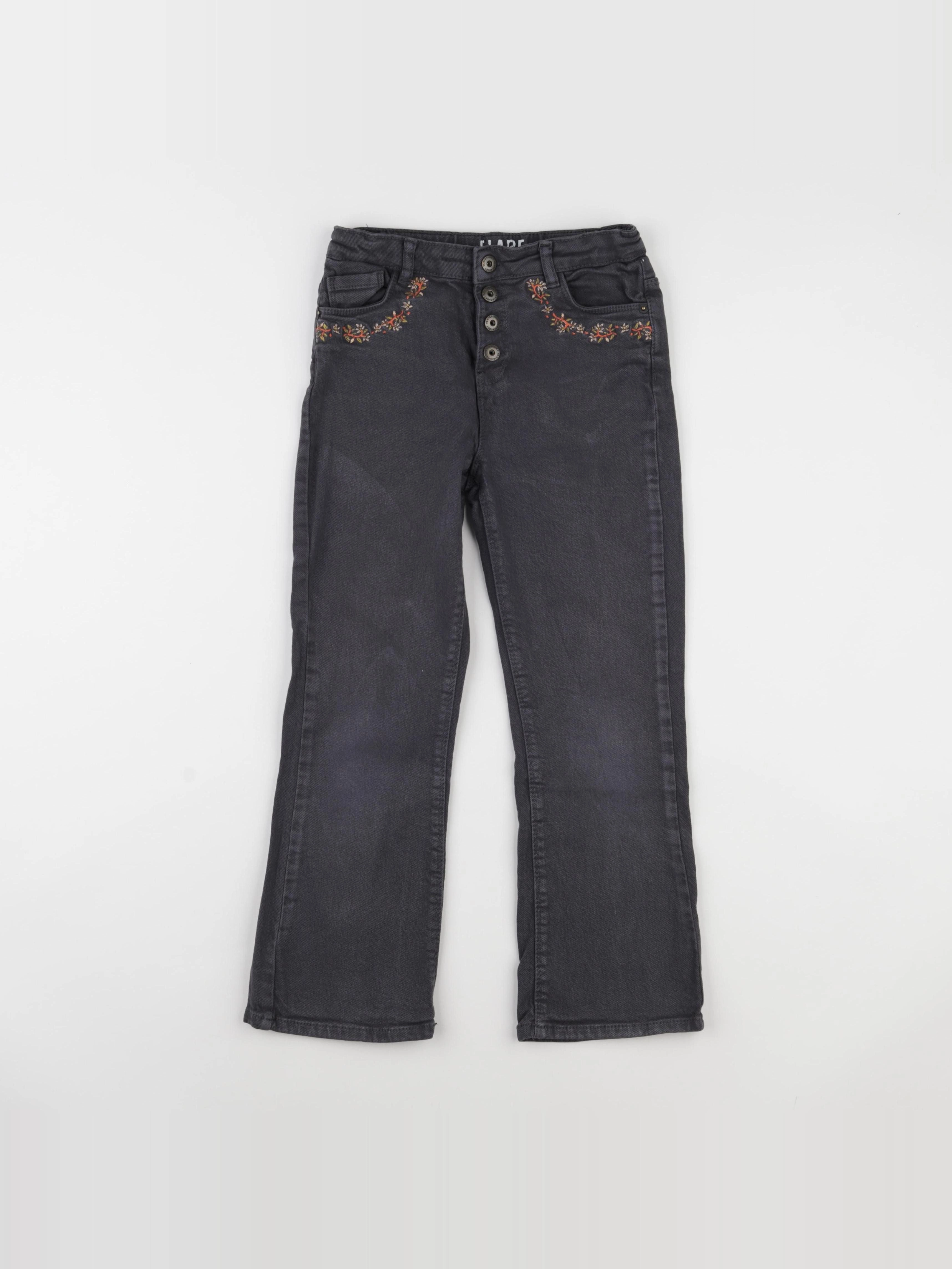 Vertbaudet - jean gris - 8 ans
