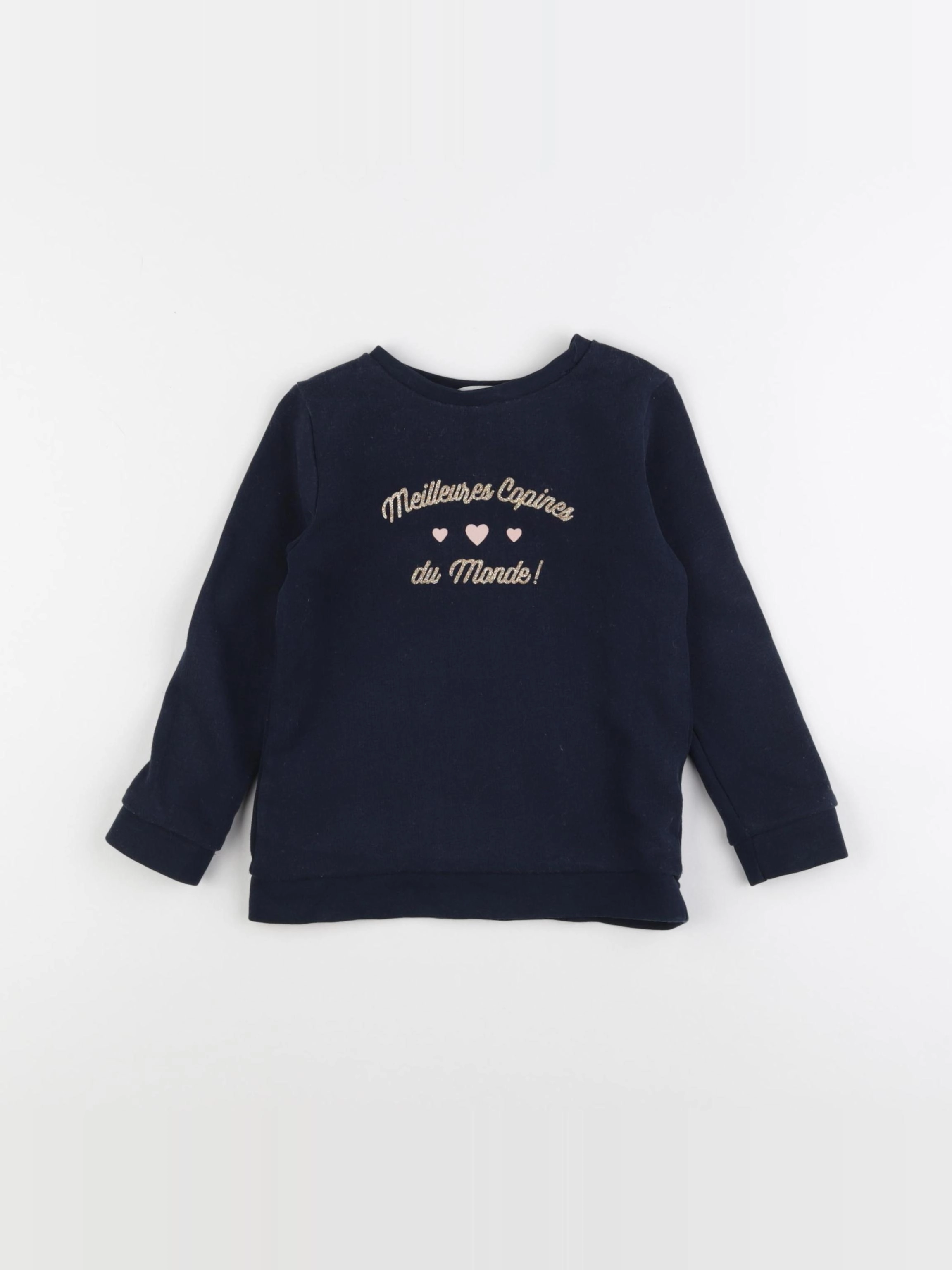 Vertbaudet - sweat bleu - 4 ans