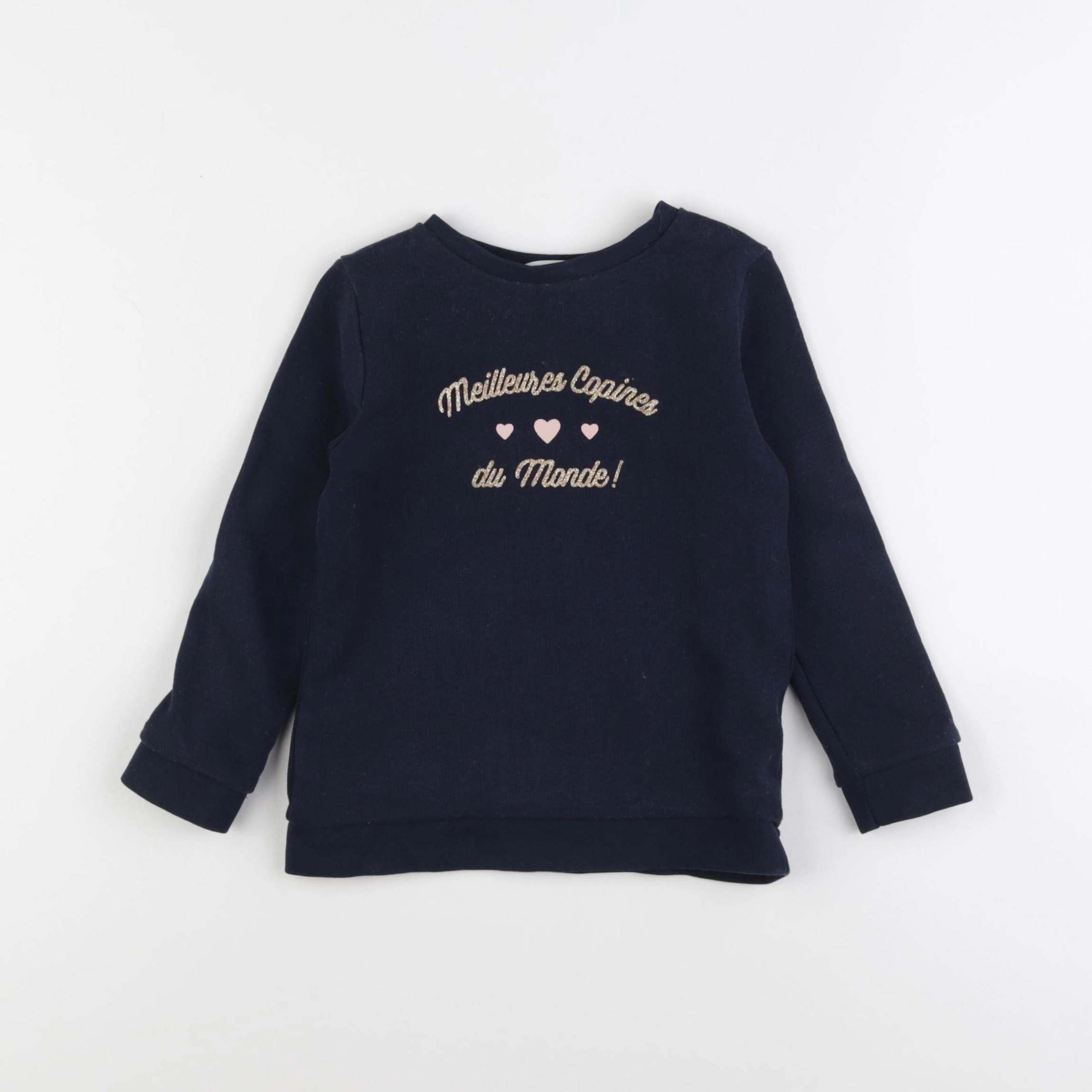 Vertbaudet - sweat bleu - 4 ans