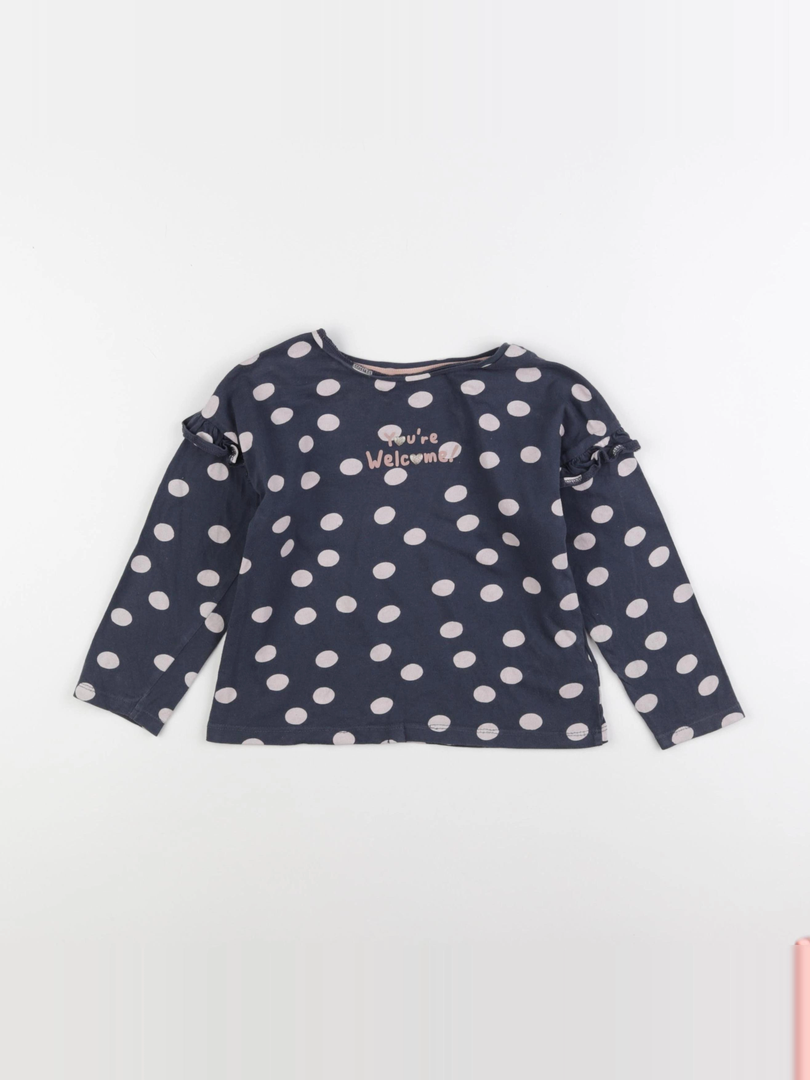 Vertbaudet - tee-shirt bleu - 5 ans