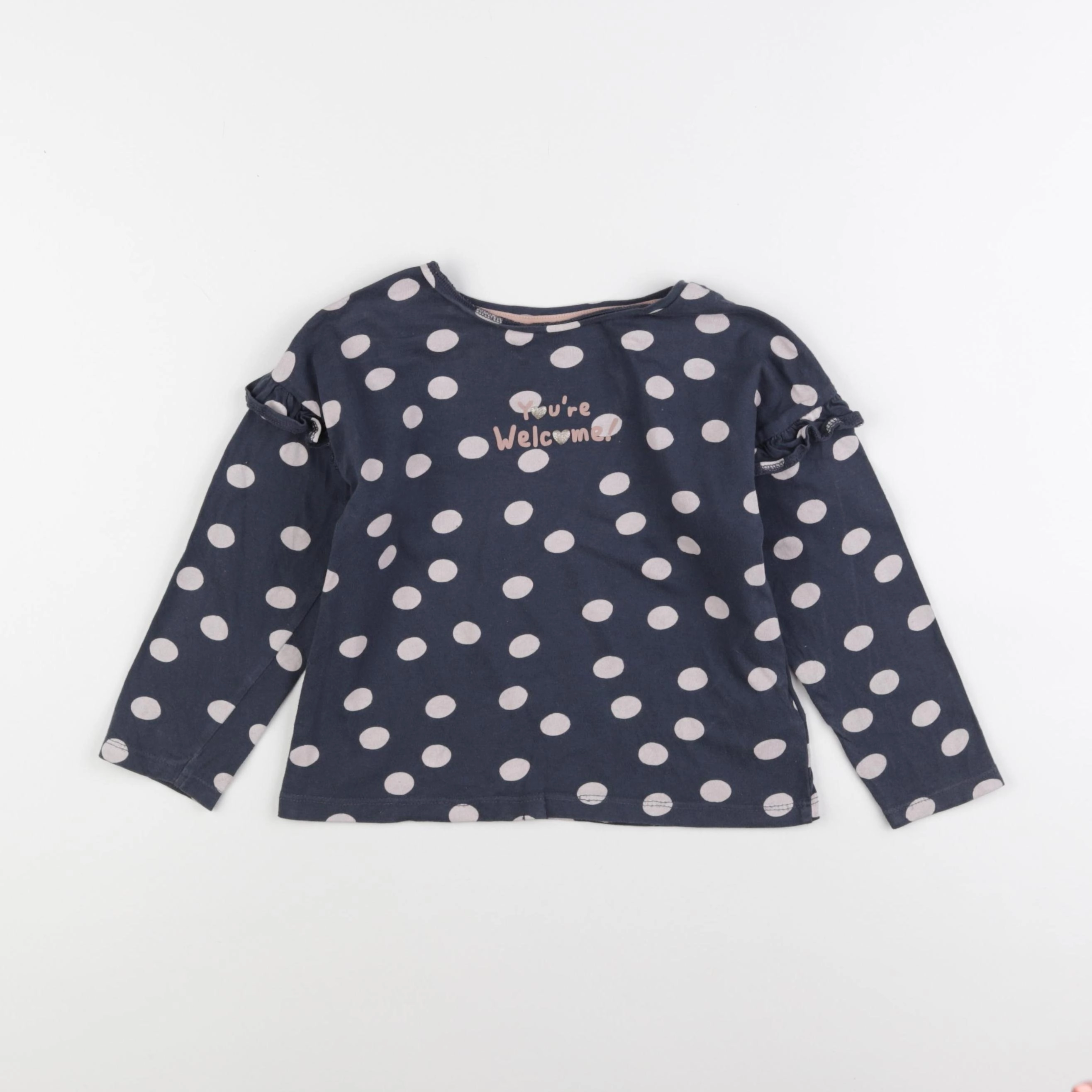 Vertbaudet - tee-shirt bleu - 5 ans