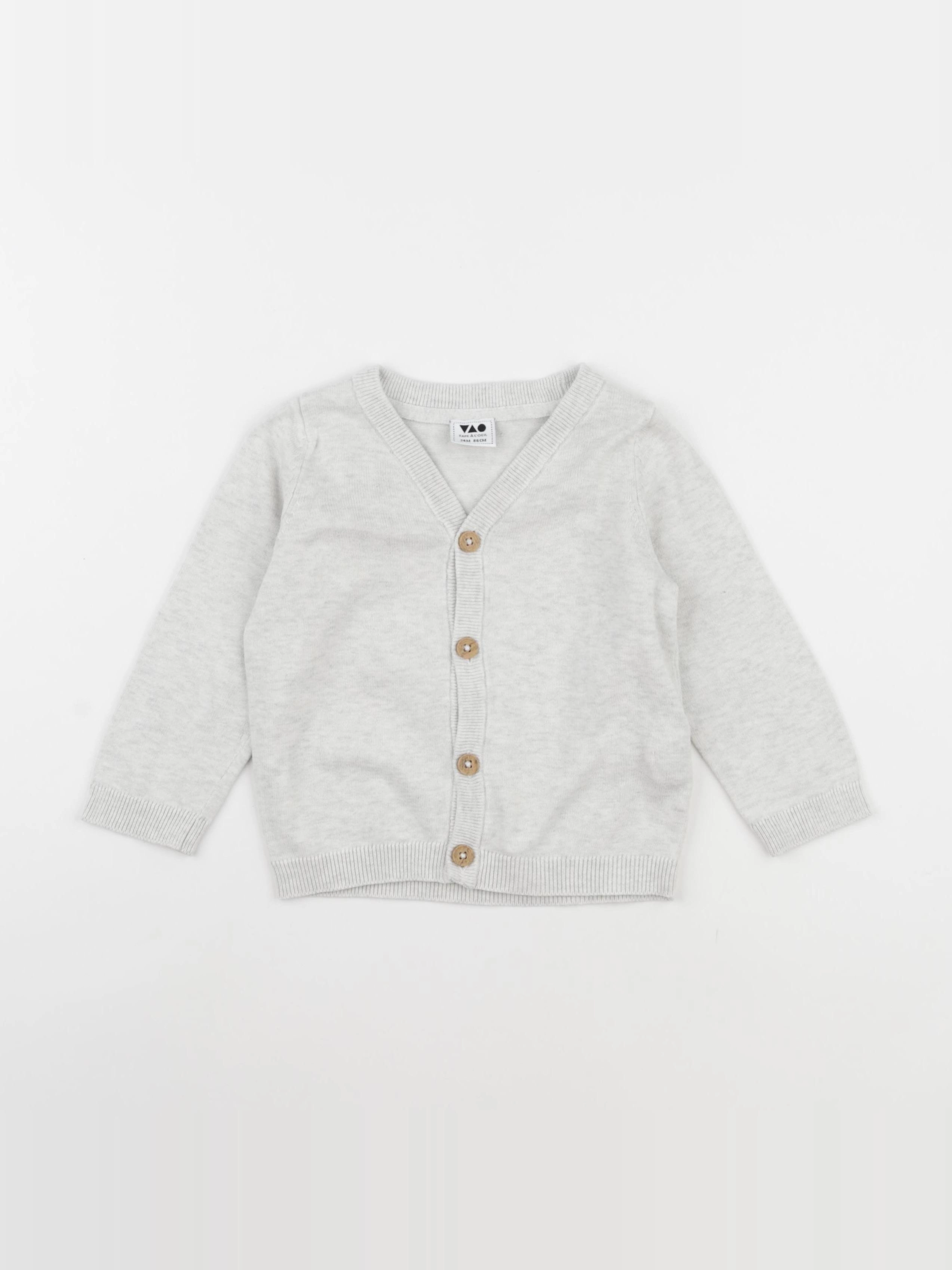 Tape à l'oeil - gilet gris - 24 mois