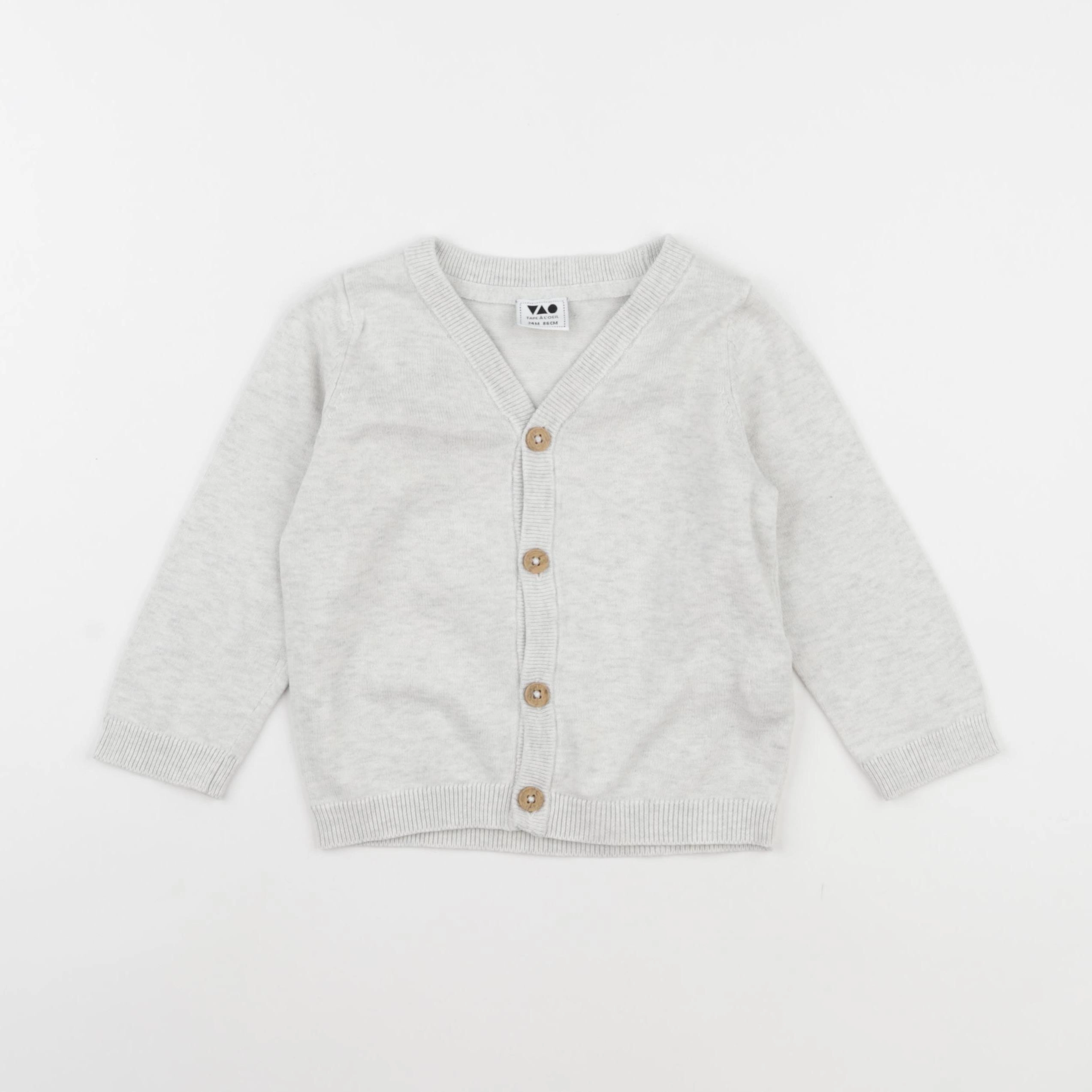 Tape à l'oeil - gilet gris - 24 mois