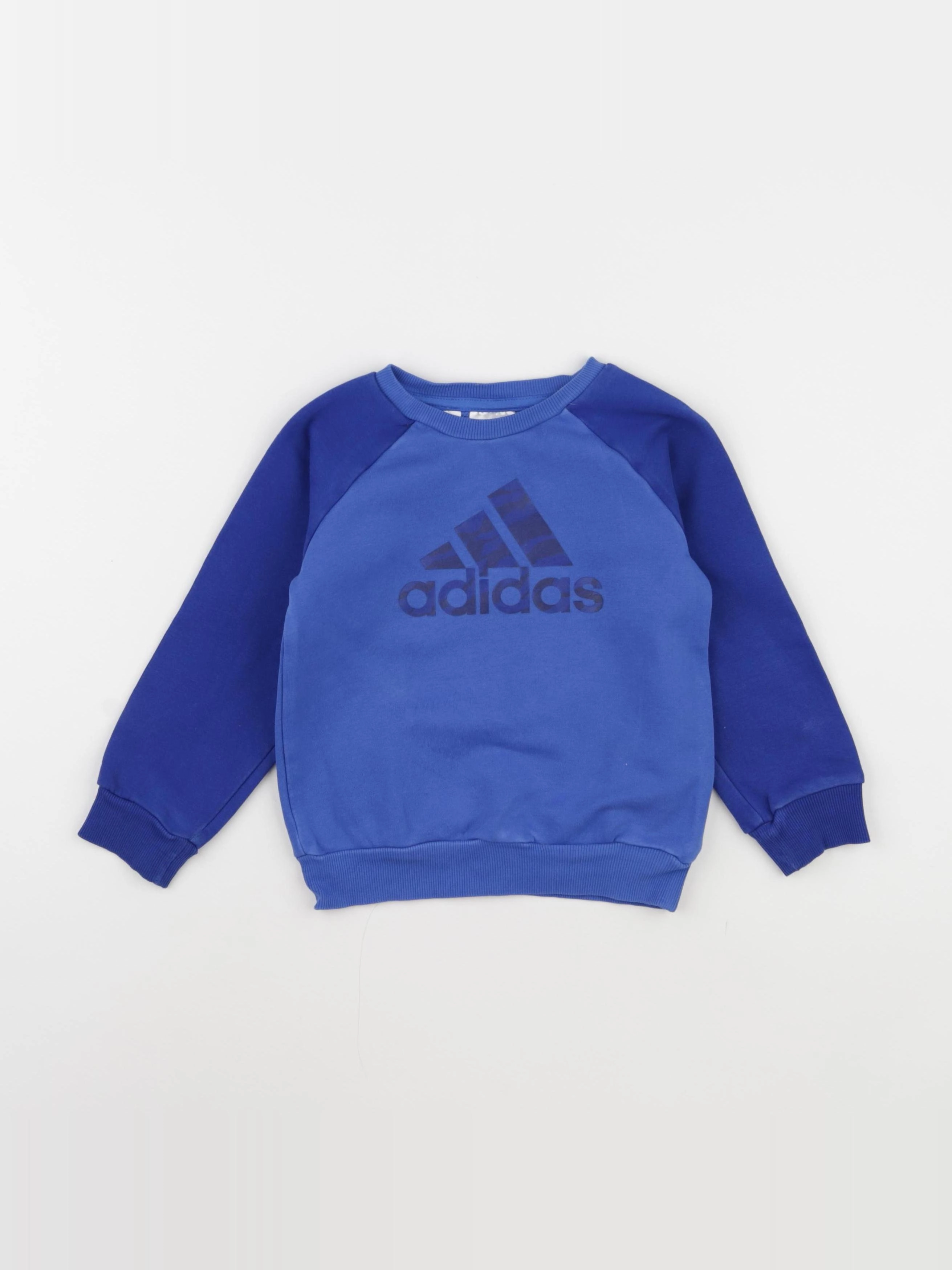 Adidas - sweat bleu - 18/24 mois
