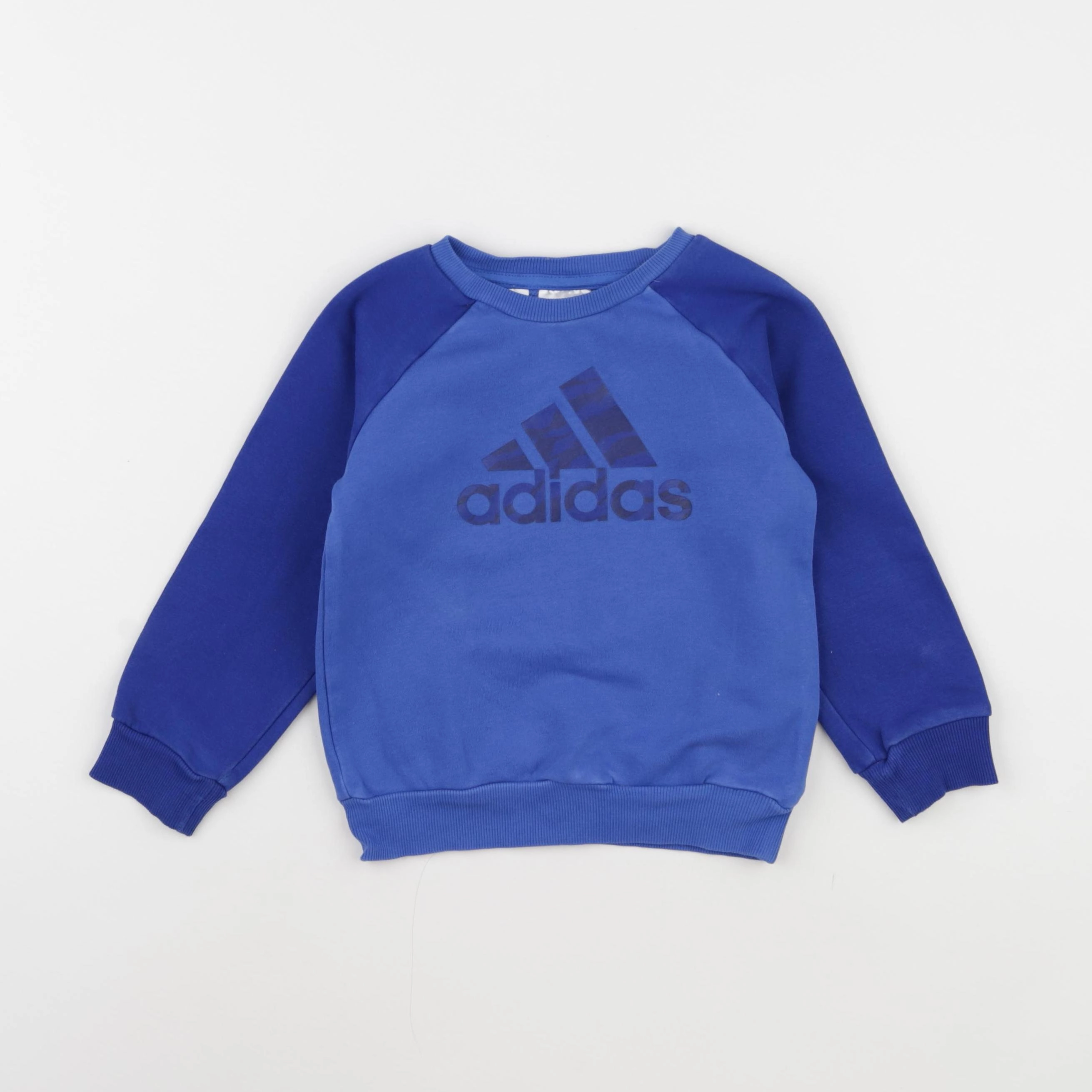 Adidas - sweat bleu - 18/24 mois