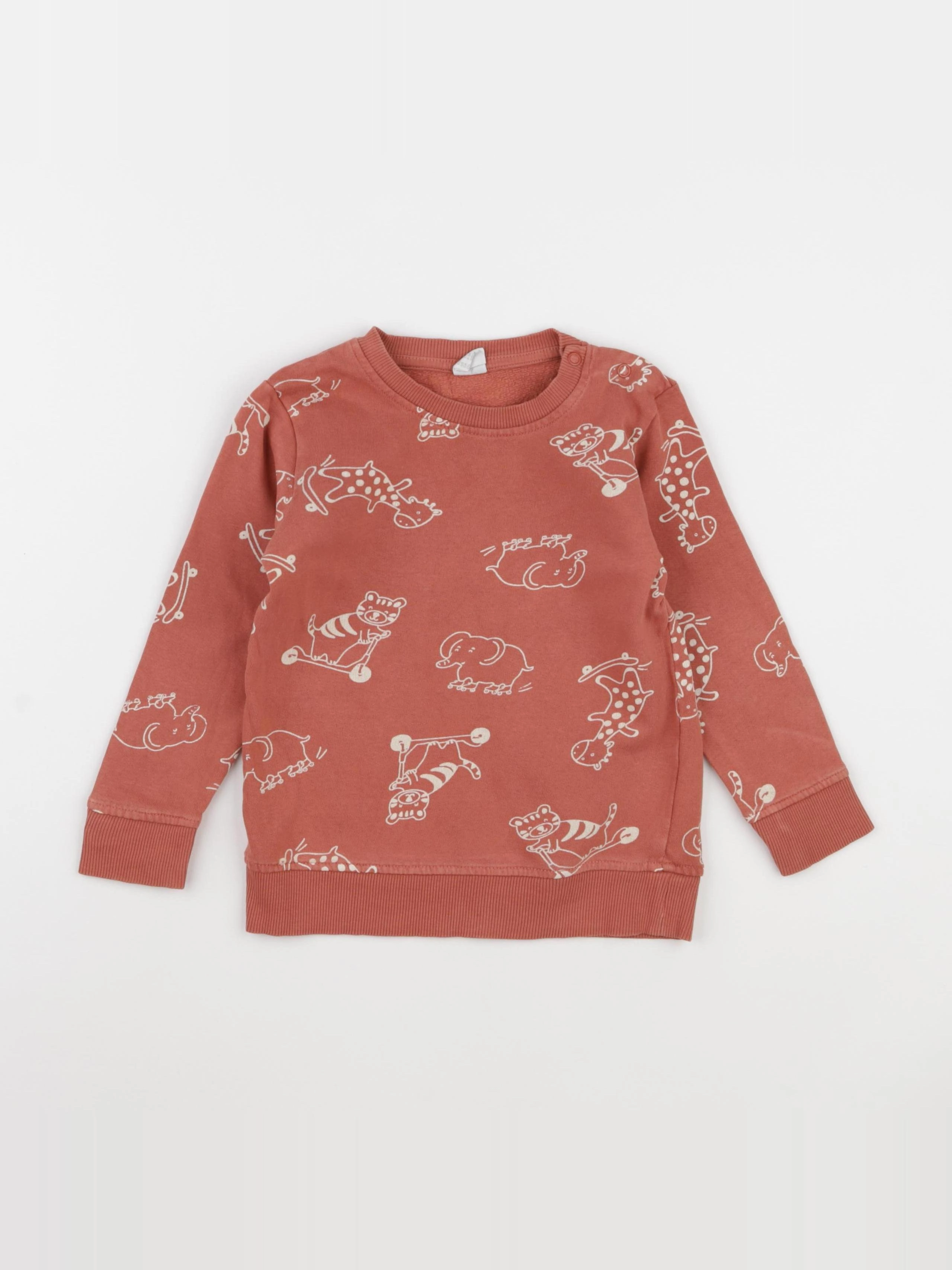 H&M - sweat rouge - 3 ans