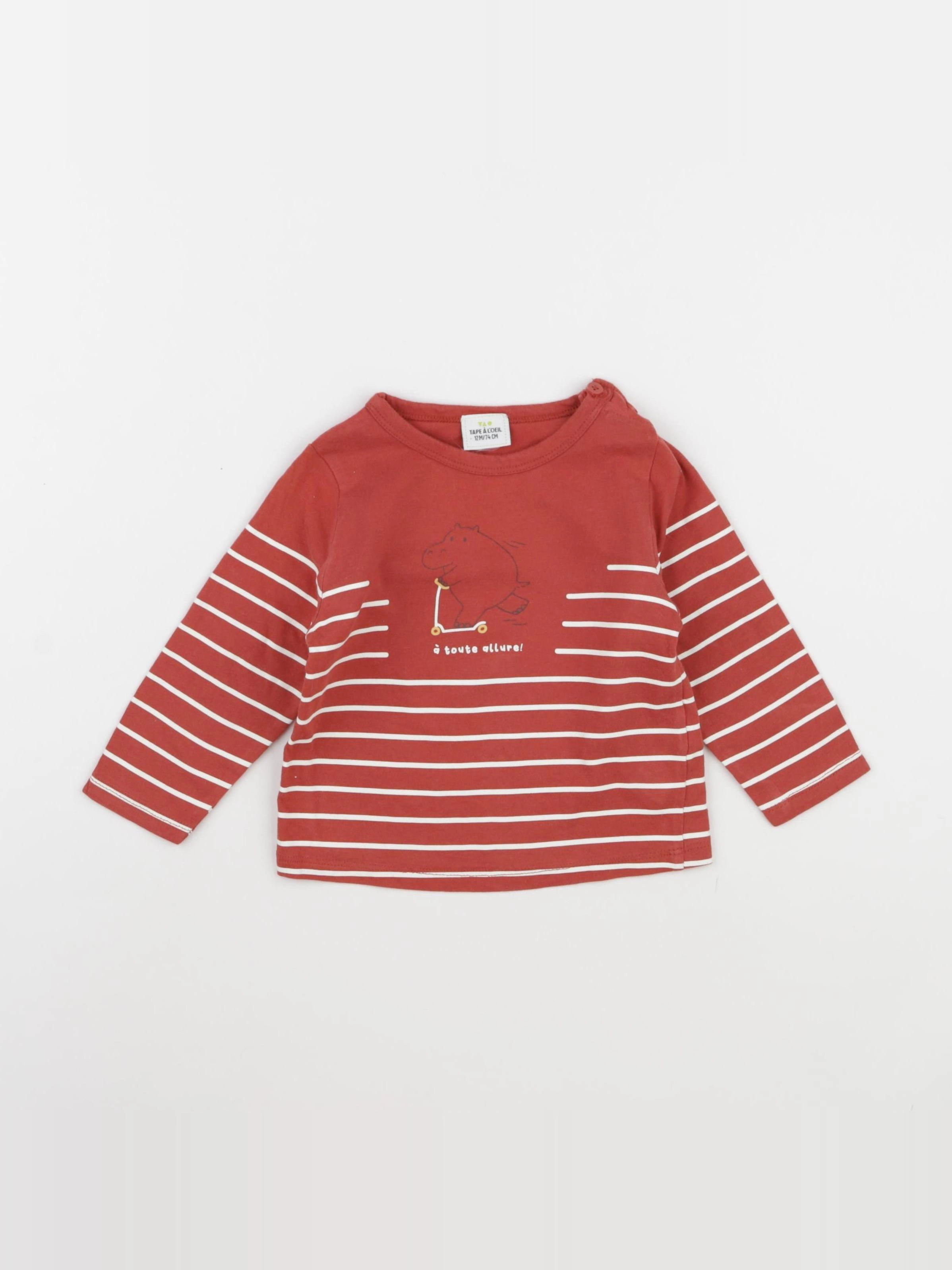 Tape à l'oeil - tee-shirt rouge - 12 mois