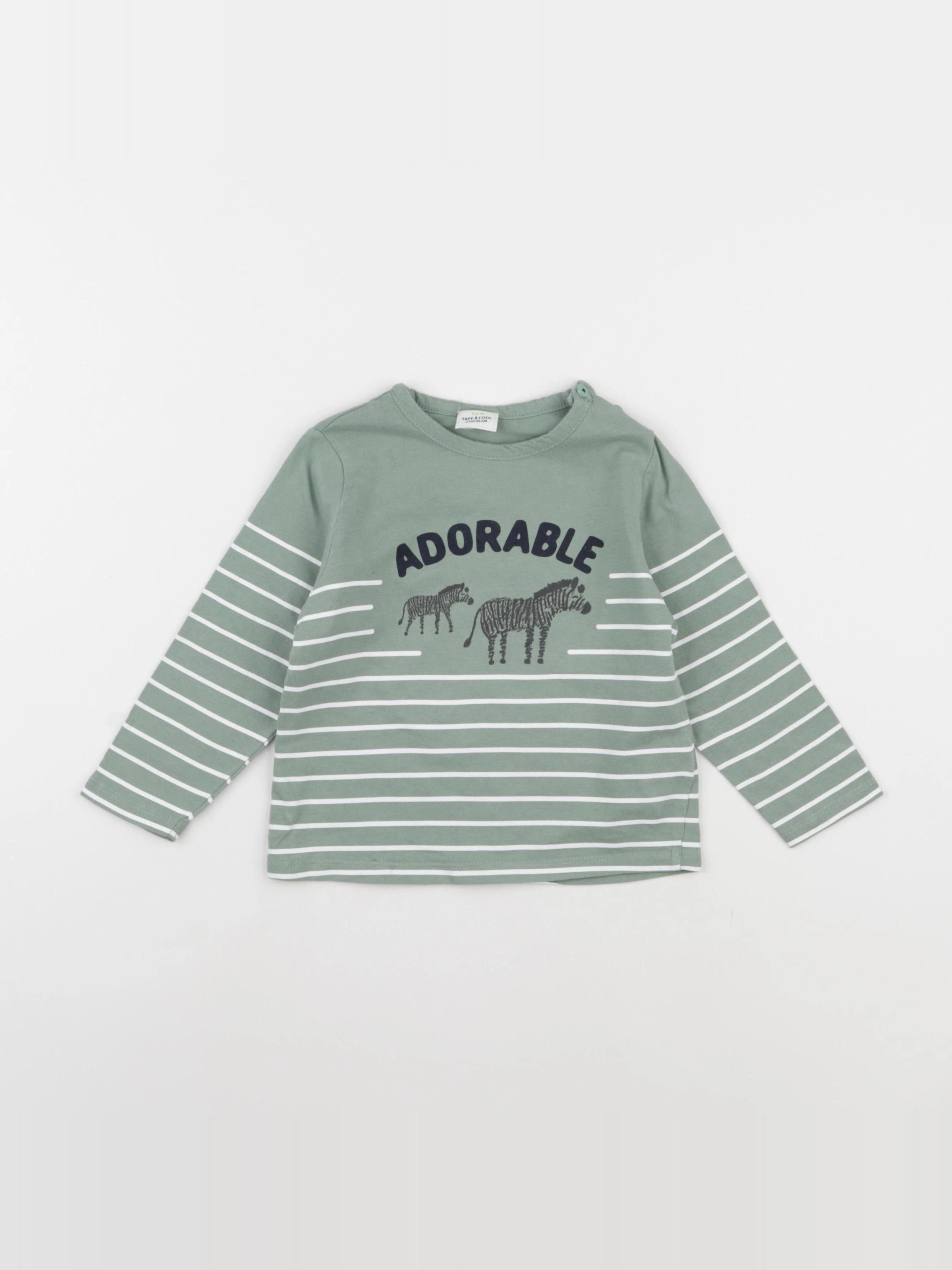 Tape à l'oeil - tee-shirt vert - 24 mois