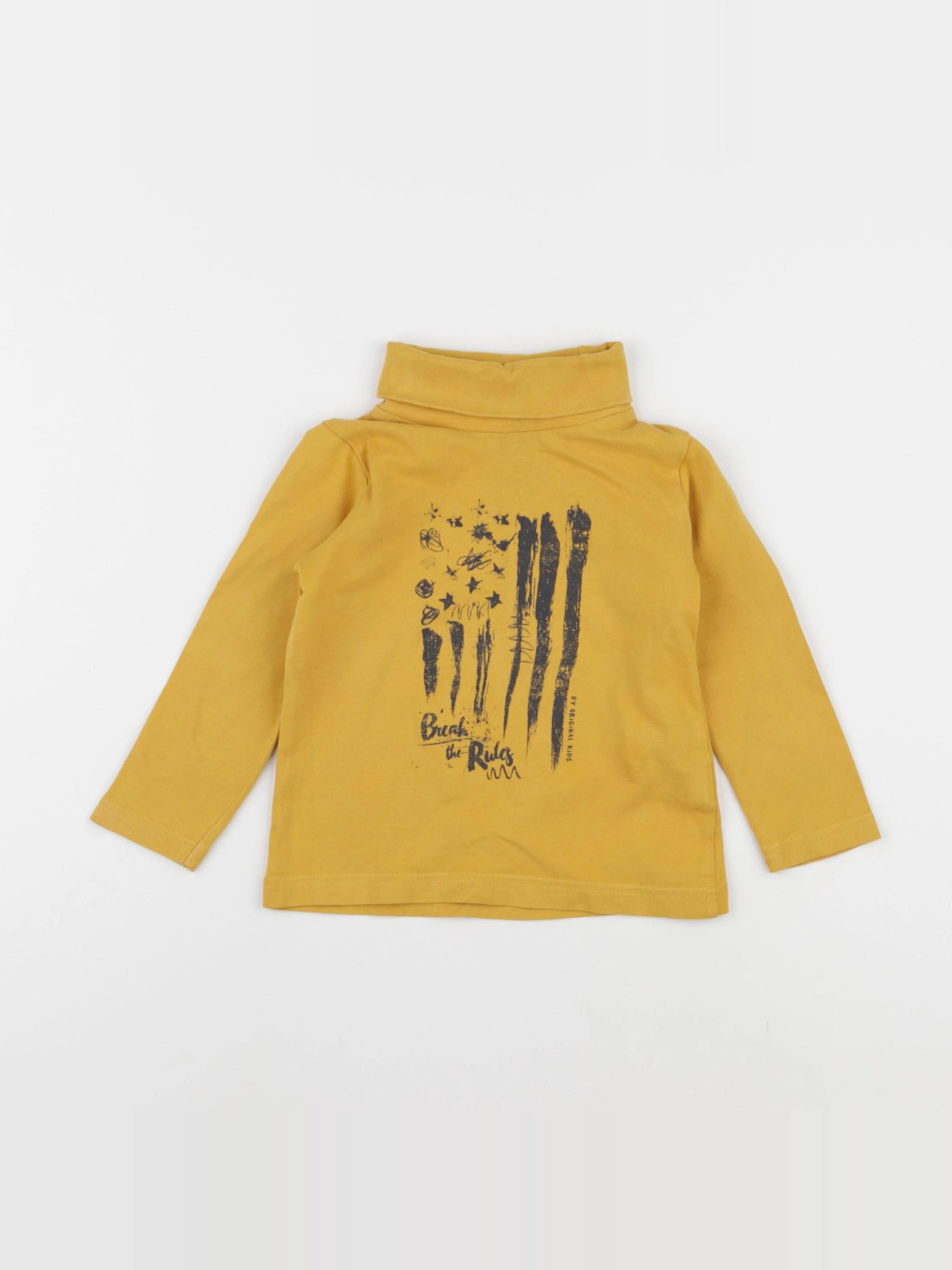 Tape à l'oeil - sous-pull jaune - 2 ans