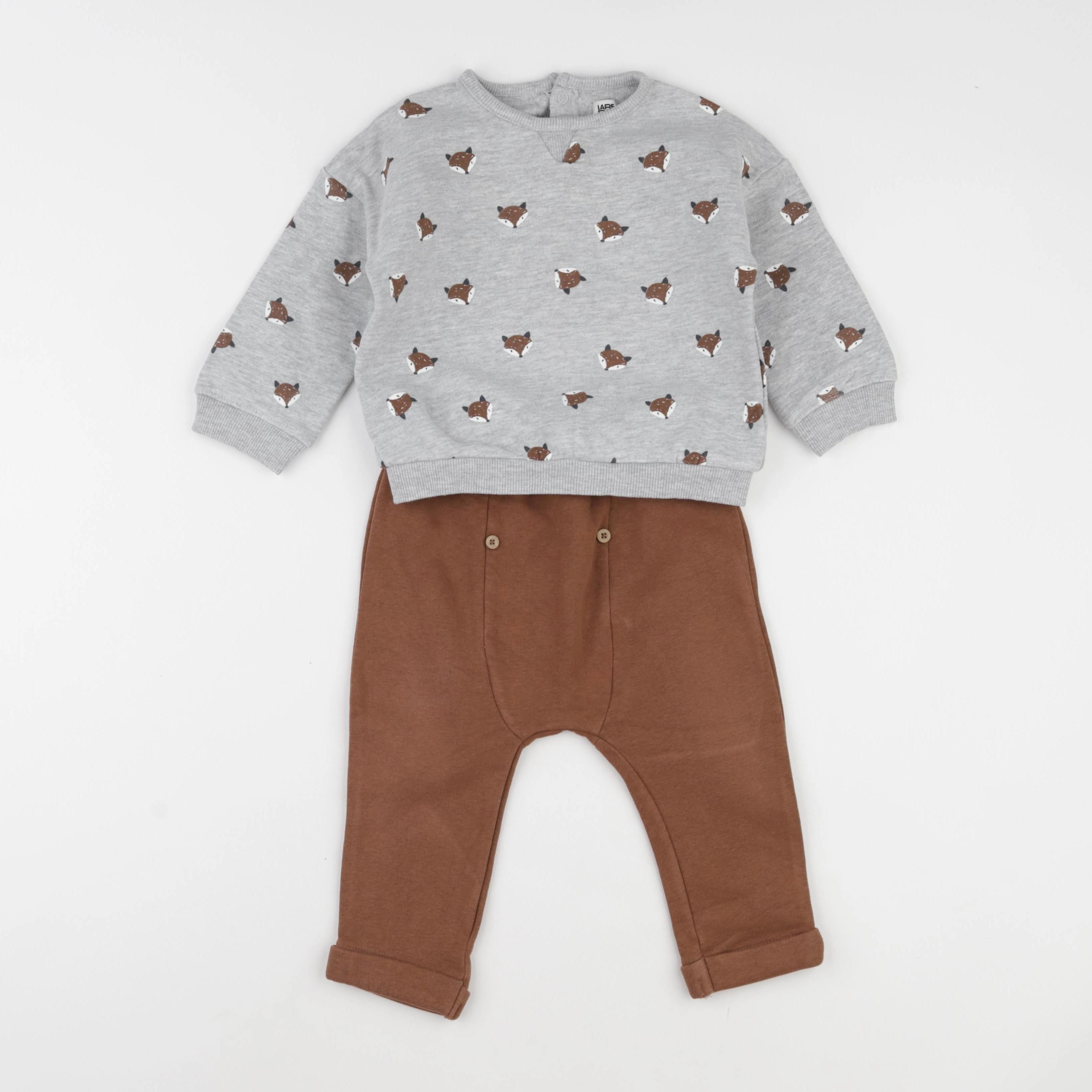 La Redoute - ensemble marron - 18 mois