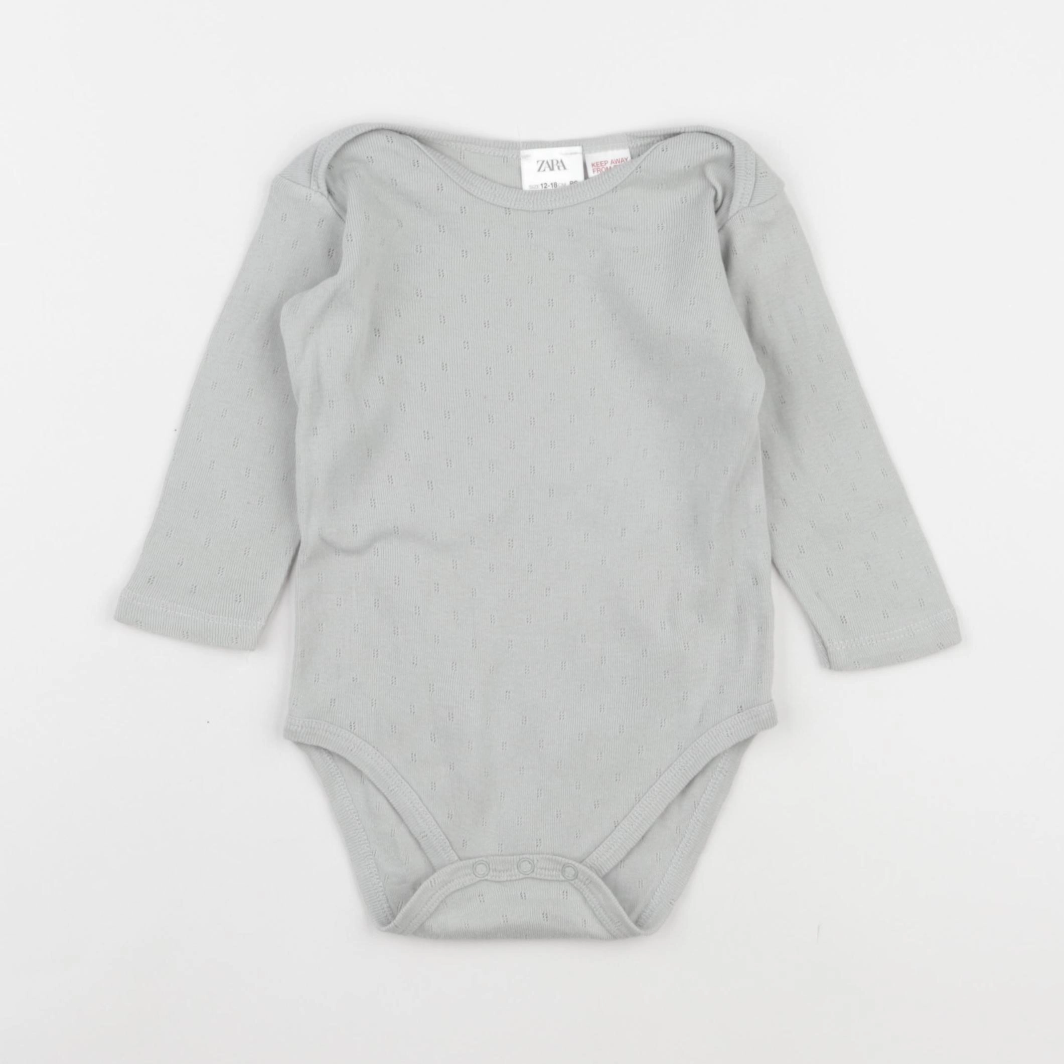 Zara - body vert - 12/18 mois