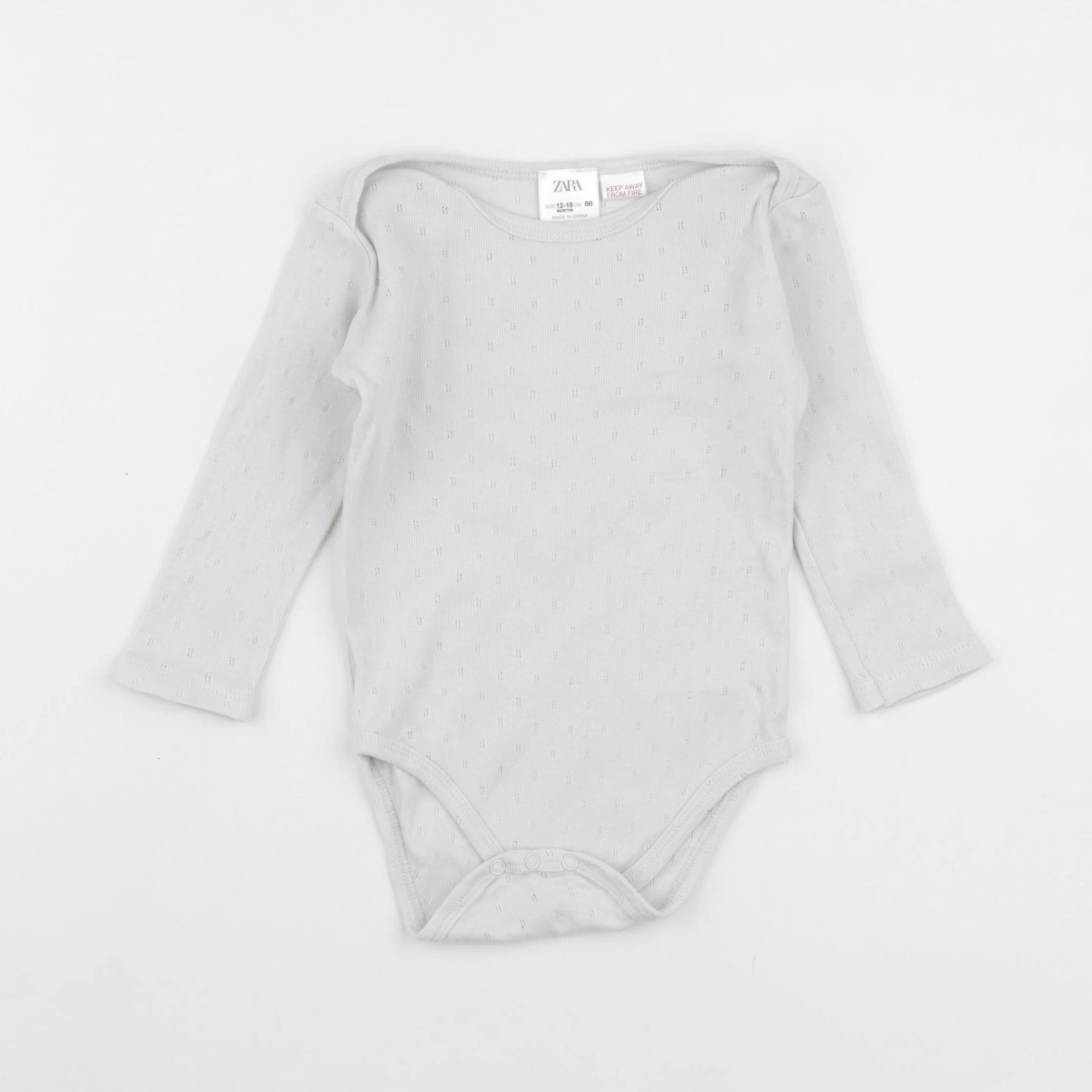 Zara - body bleu - 12/18 mois