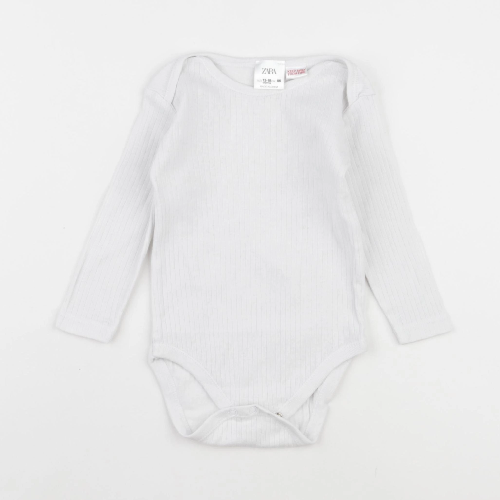 Zara - body blanc - 12/18 mois