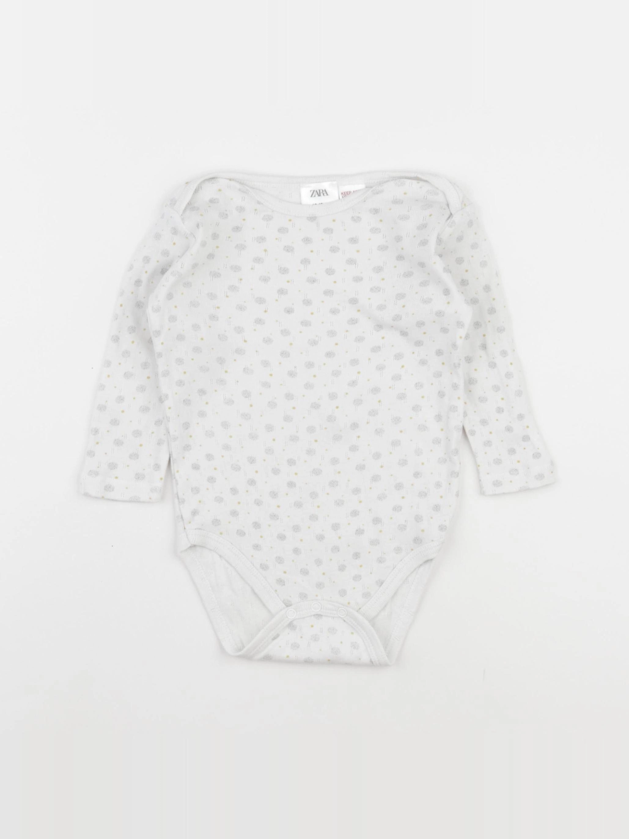 Zara - body blanc - 12/18 mois